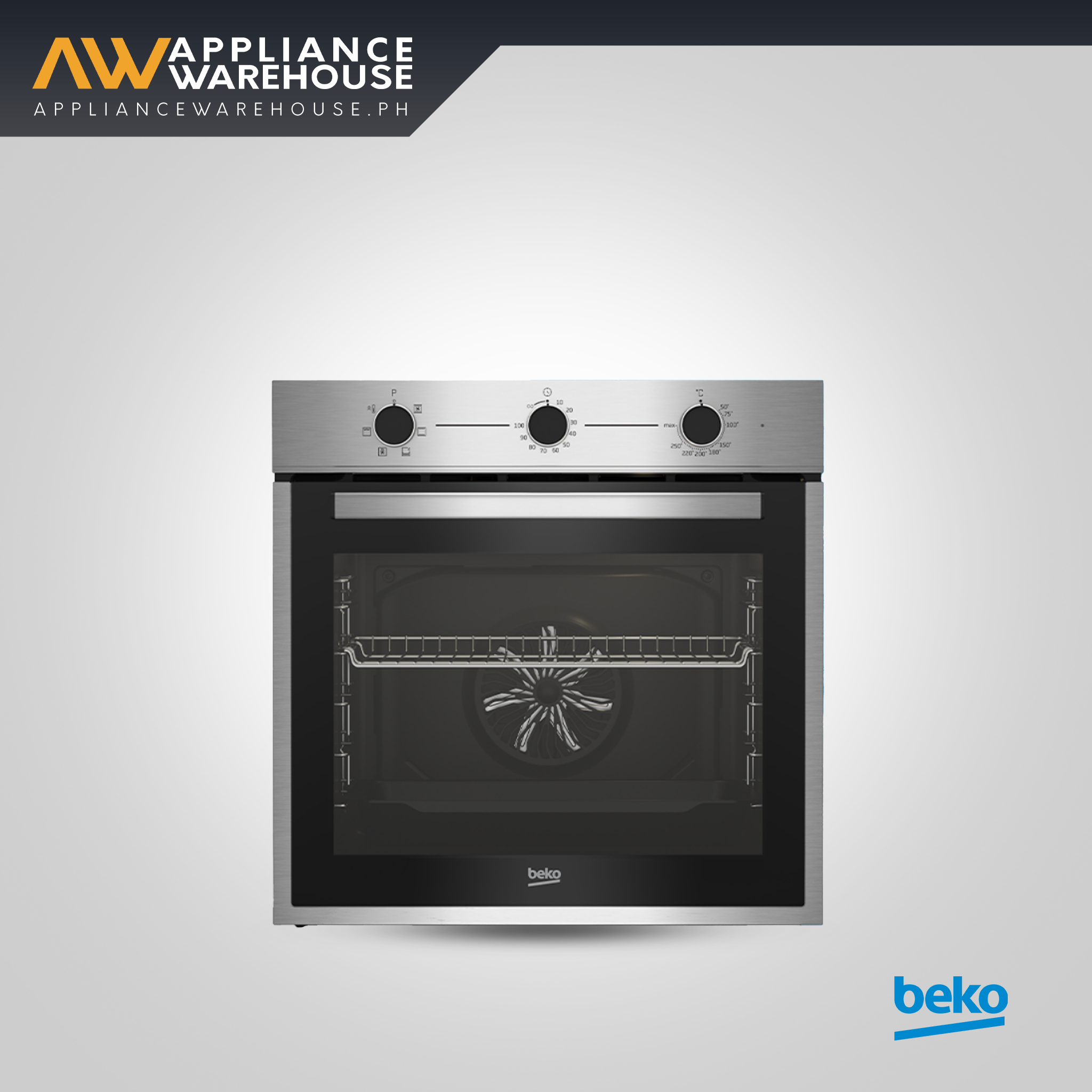 Beko 60cm Built-In Electric Multifunction Oven with AeroPerfect™ – 6 Cooking Functions
