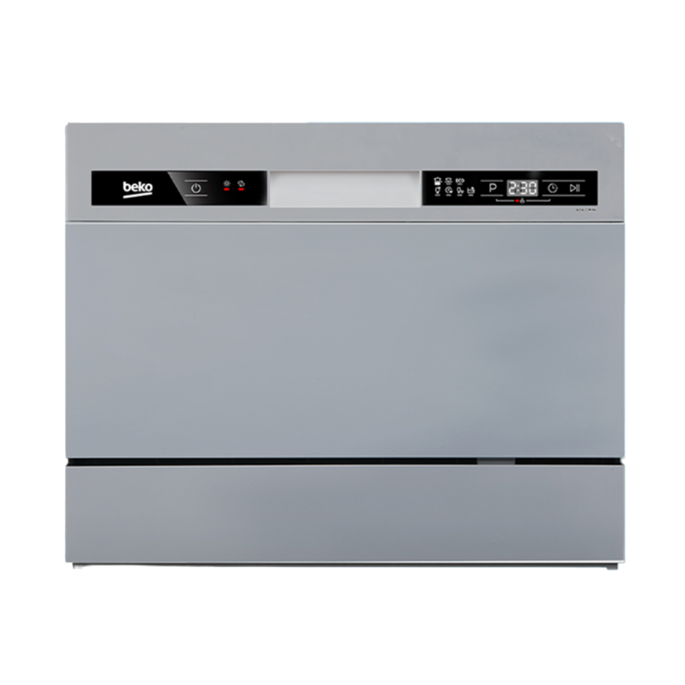Beko Tabletop Dishwasher 6 Dishwashing Program (Silver Finish) DTC36811S