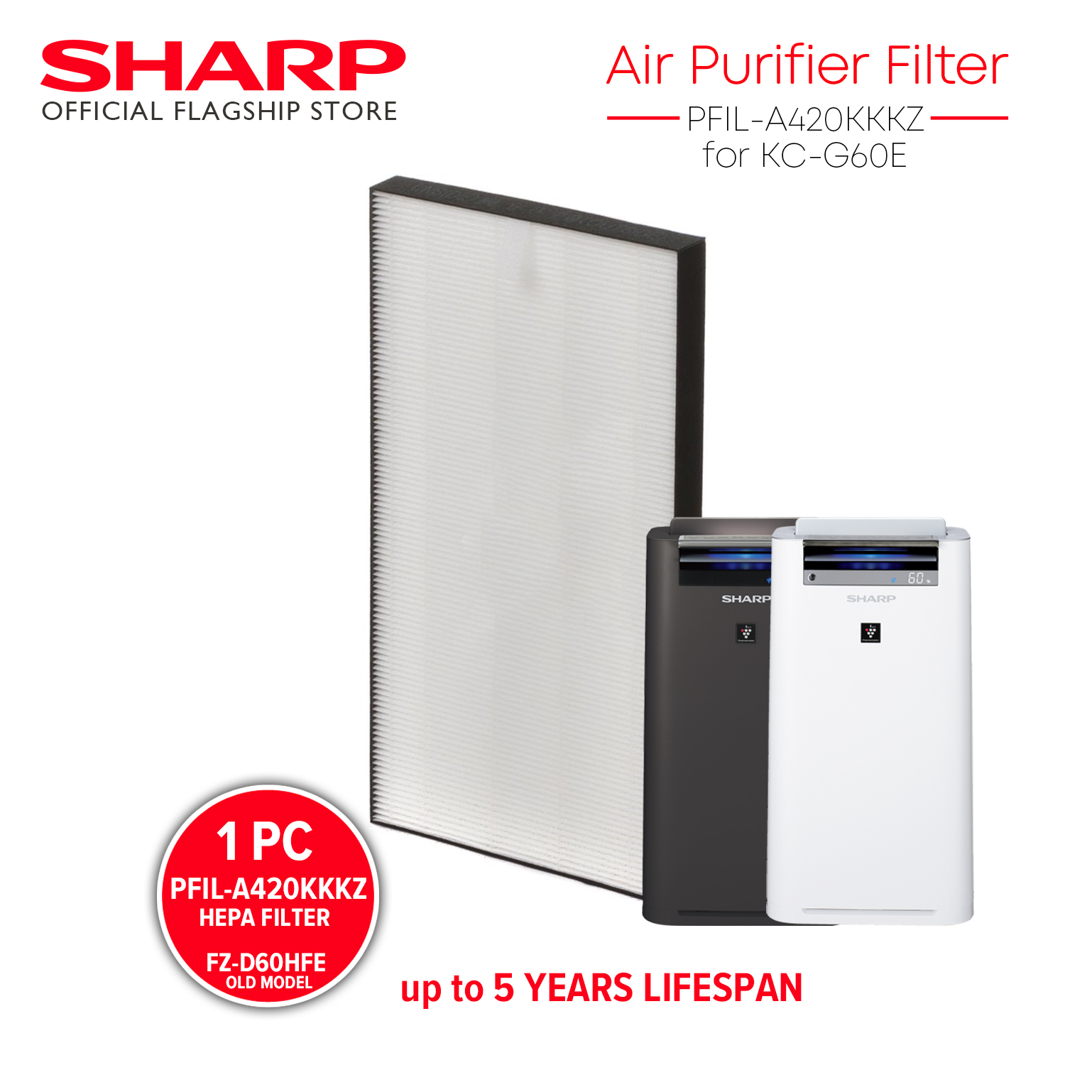 FilterForSHARPKC-G60EAirPurifierHepaFilterPFIL-A420KKKZ_FZ-D60HFE
