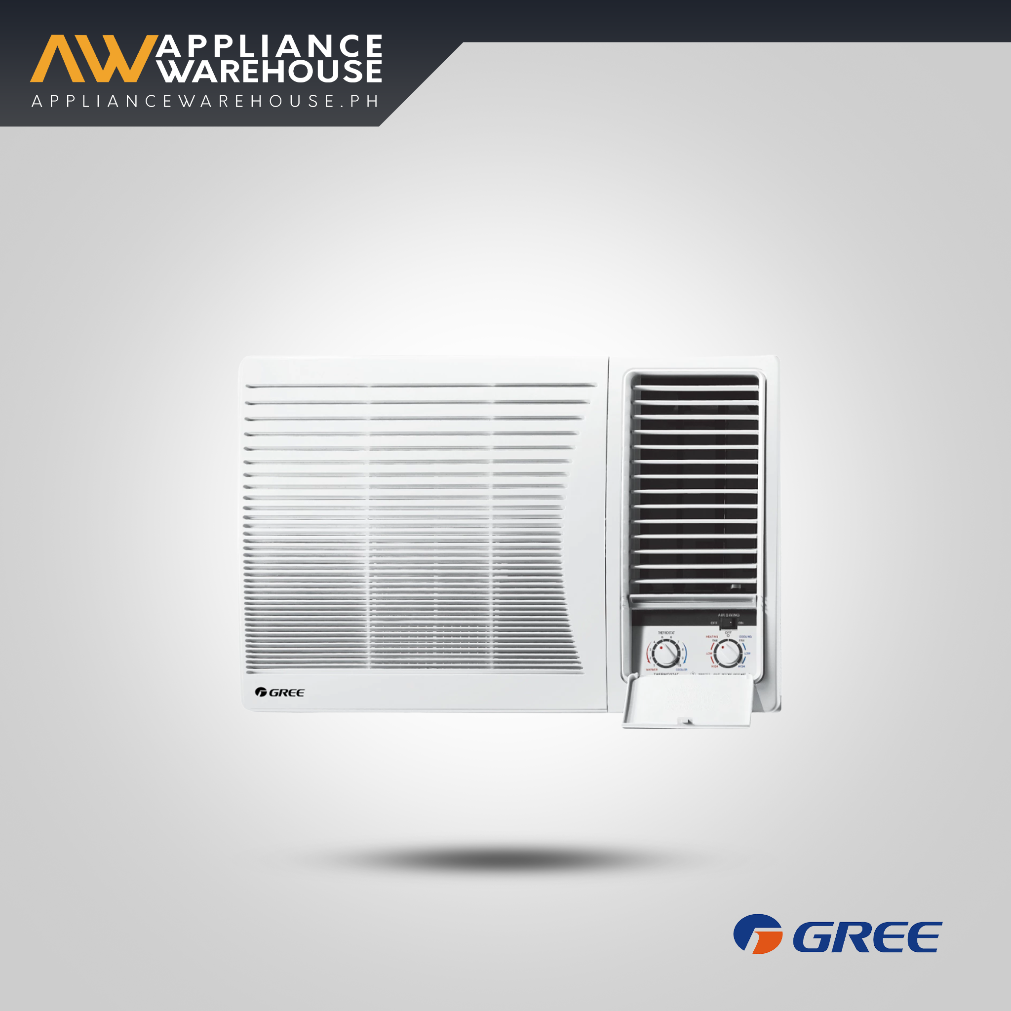 Gree GJ09-6NM 1.0HP Window Type Manual Non-Inverter Aircon