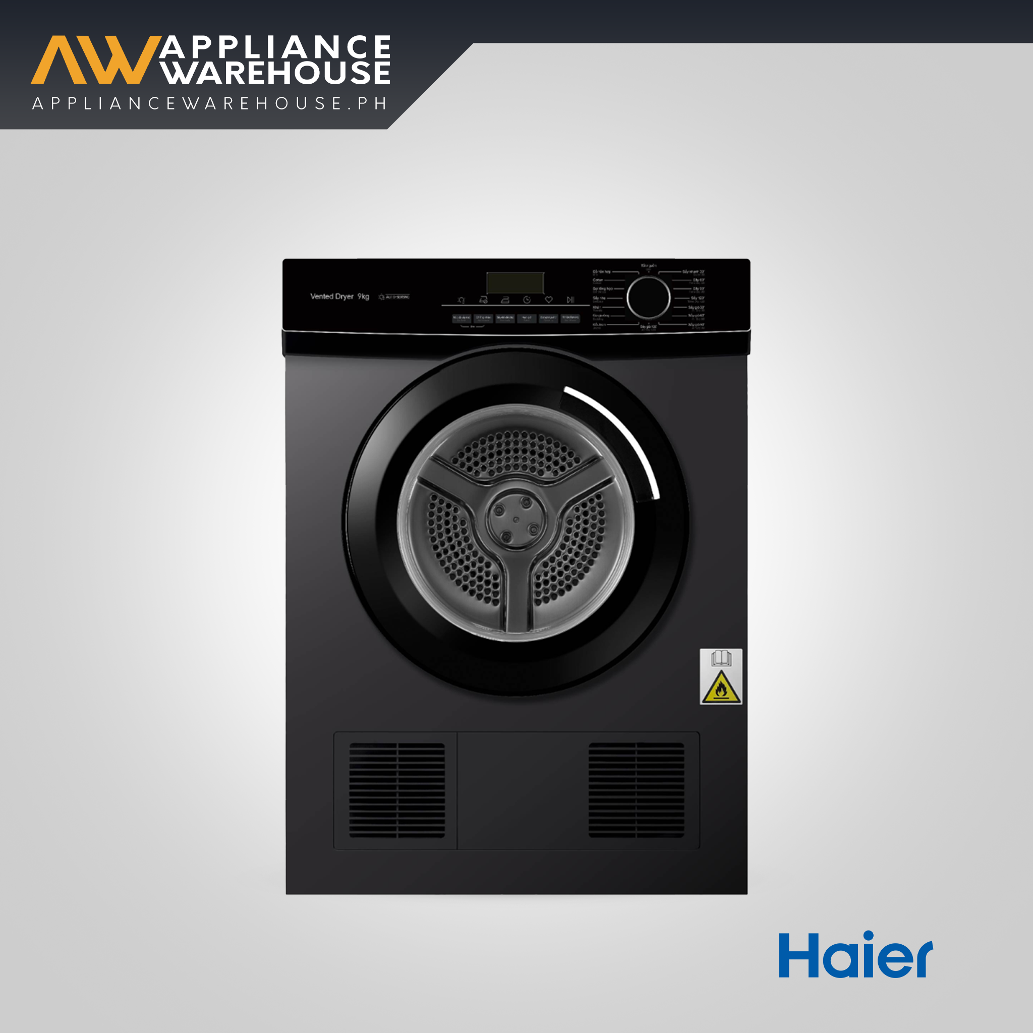 Haier HD90-V939S8 Sensor Dry Front Load Vented Dryer