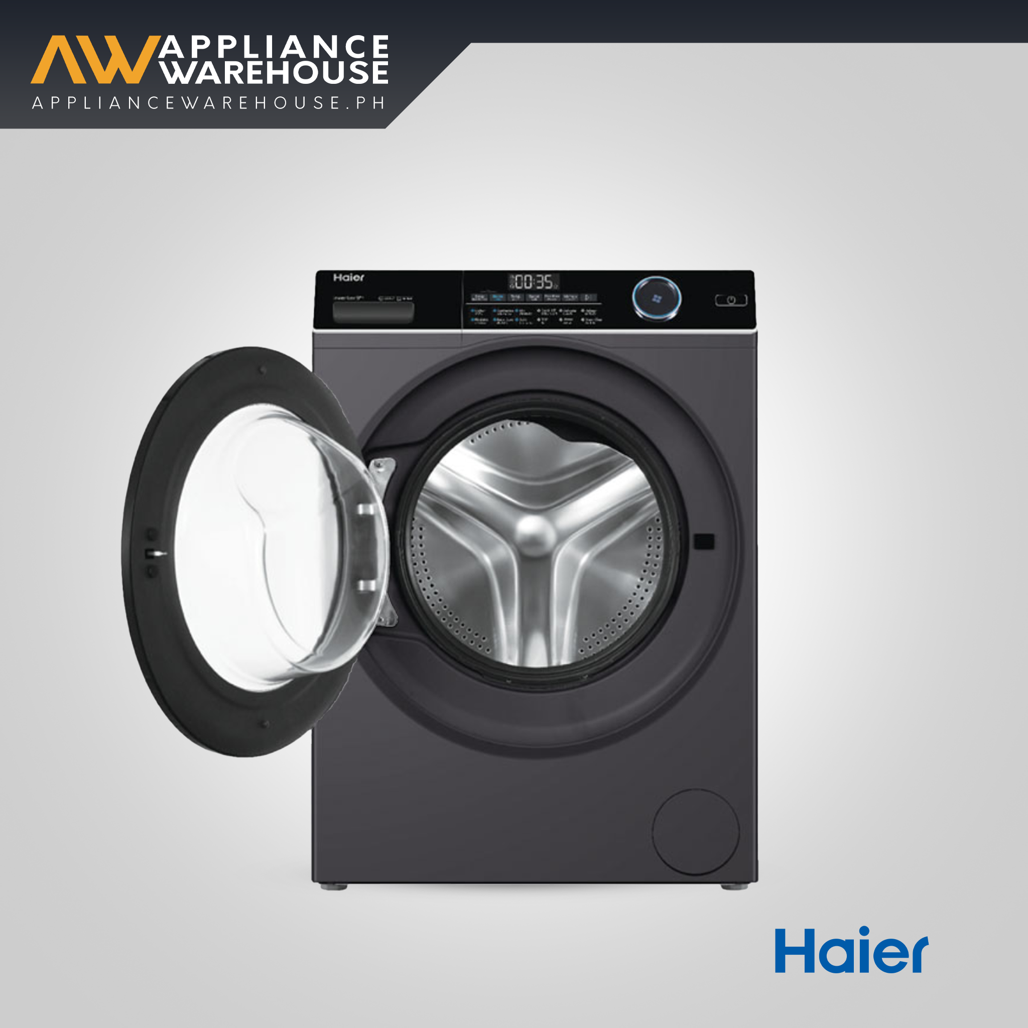 Haier HWM95-BP929AB 9.5 kg Super Inverter Wash Front Load Washer Fully Automatic Washing Machine