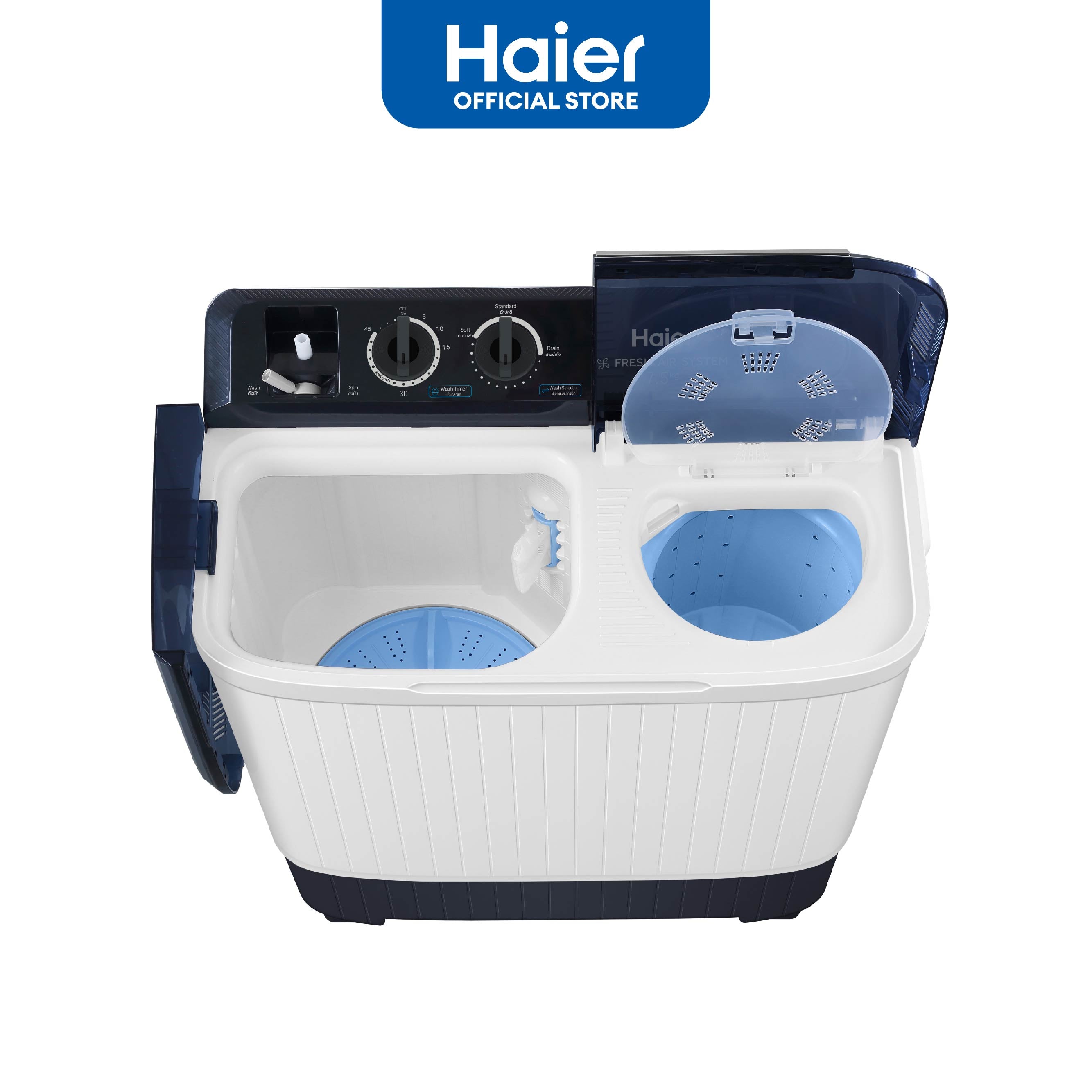 Haier HTW90-P1217 9 kg Soak Wash Twin Tub Washing Machine with Dryer (2)