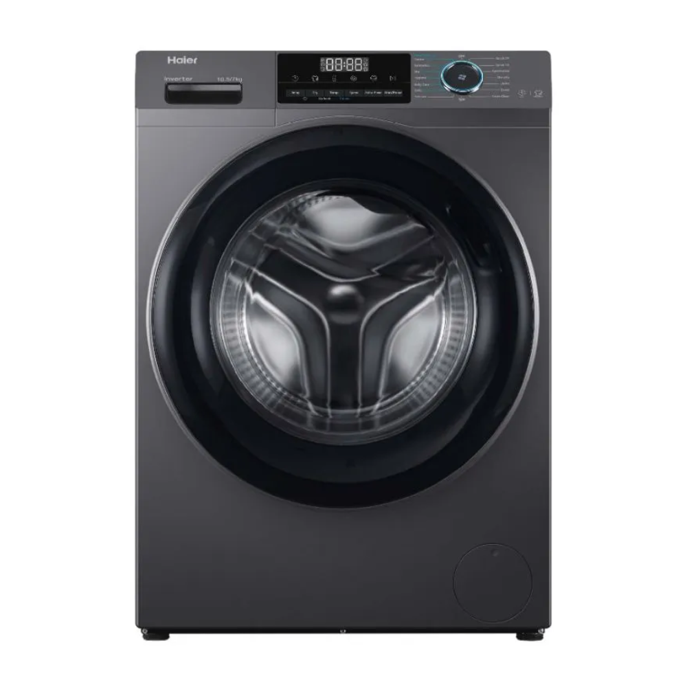 Haier HWD105-BP14929AS8 10.5/7 kg Ultra Care Super 525 Drum Front Load Inverter Series Washer & Dryer Combo Fully Automatic Washing Machine