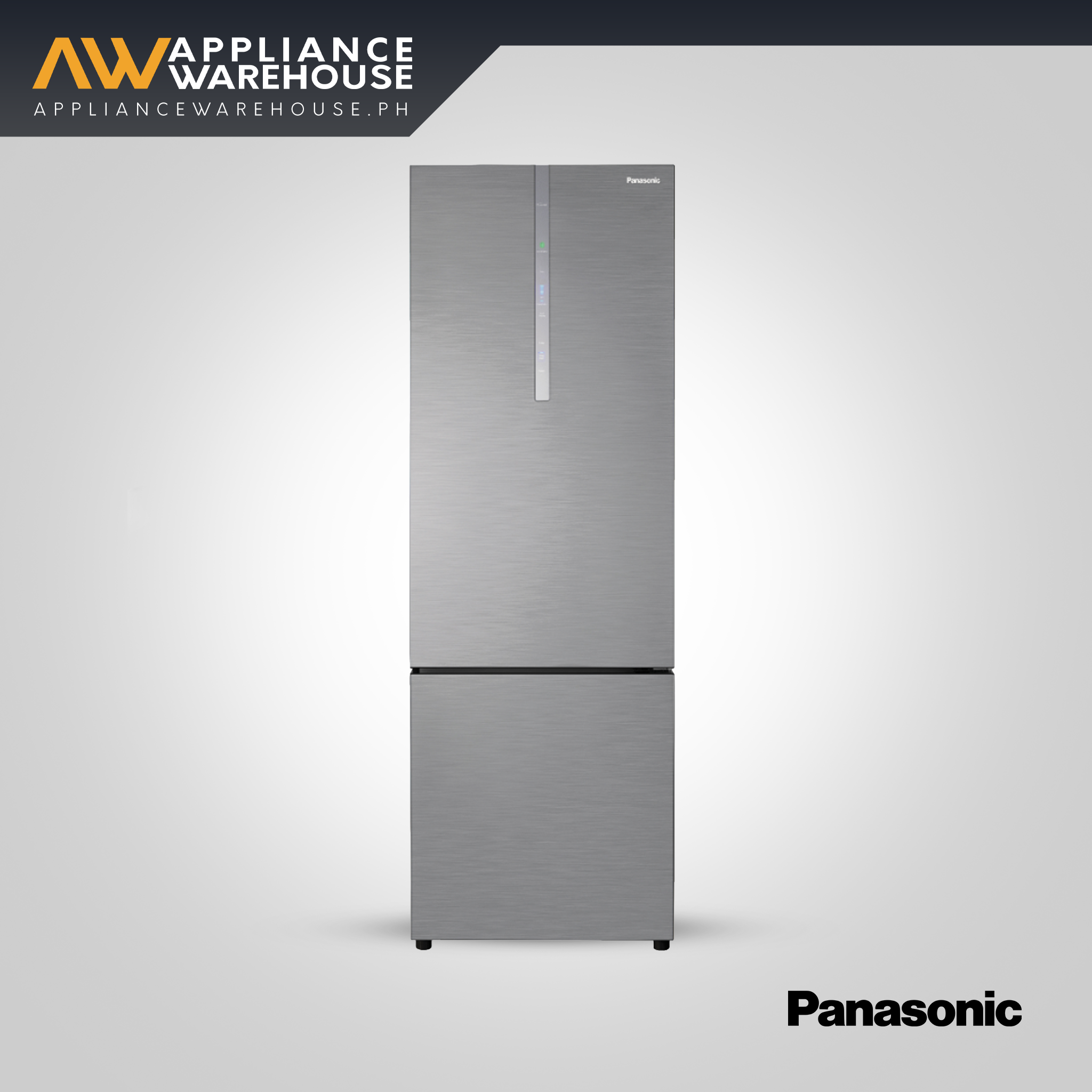 Panasonic NR-BX471CPSP 14.4 cu. ft. Steel Door Series 2 Door Bottom Freezer Inverter Refrigerator