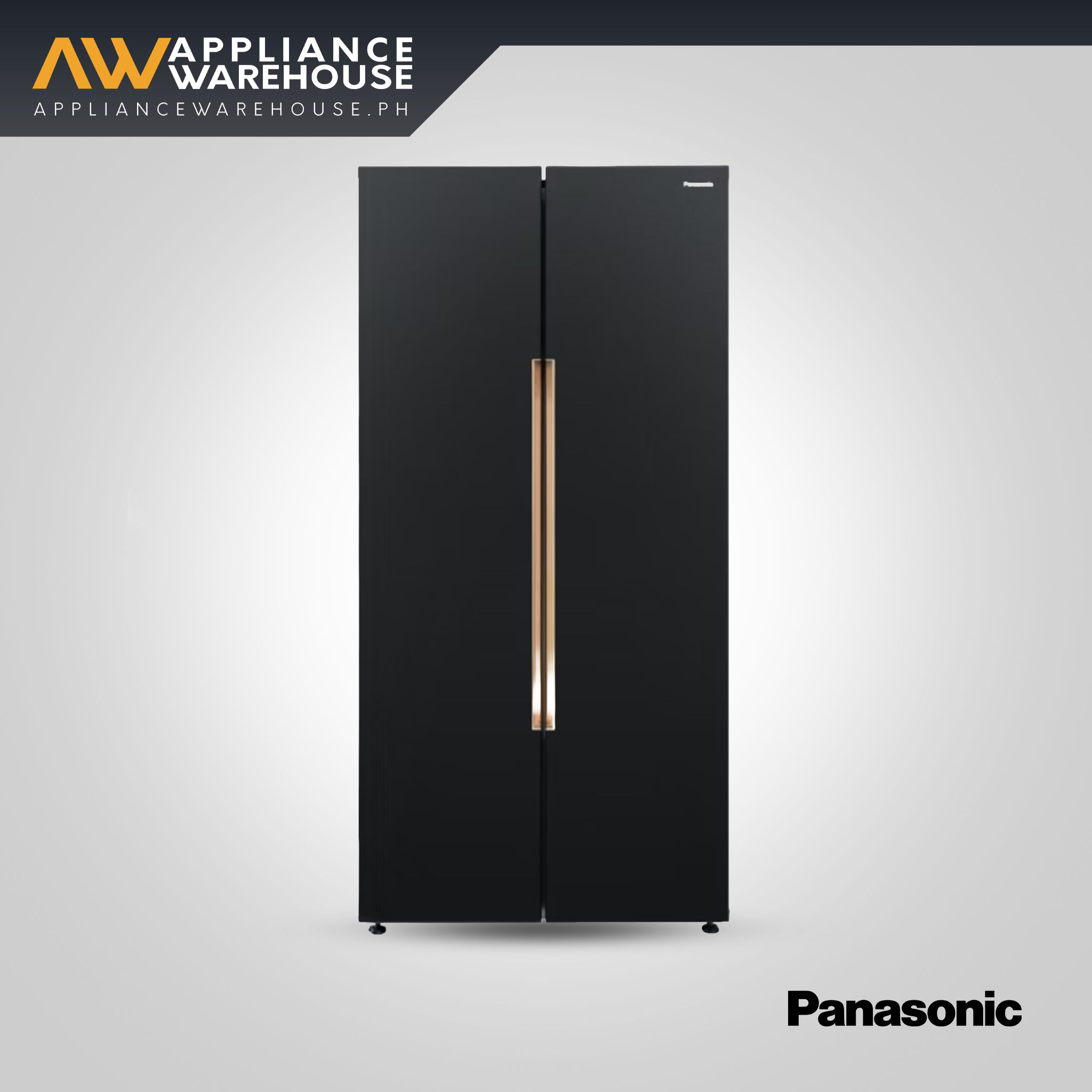 Panasonic NR-S621BB-PH 20.1 cu.ft Large Capacity Side-by-side Inverter Refrigerator with Ag+ Technology