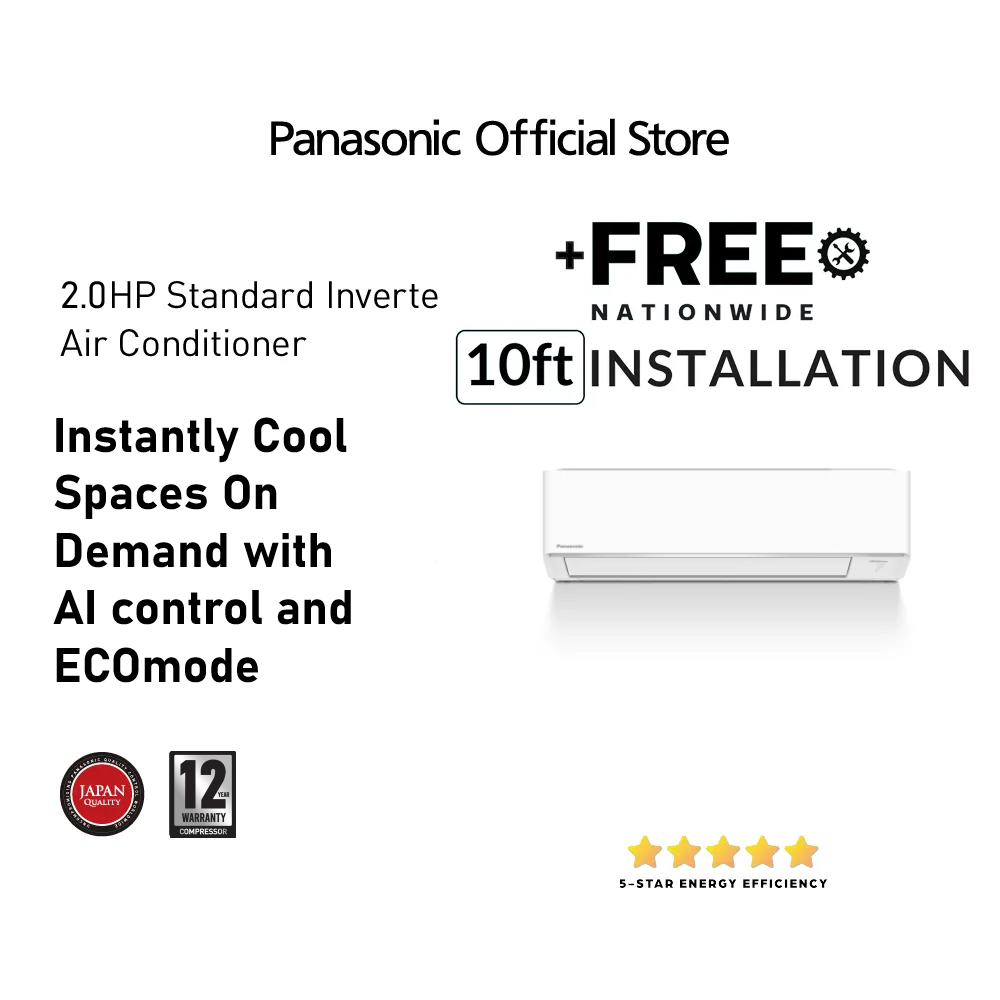Panasonic CS-PU18AKQ 2.0HP Standard Inverter Split Type Aircon