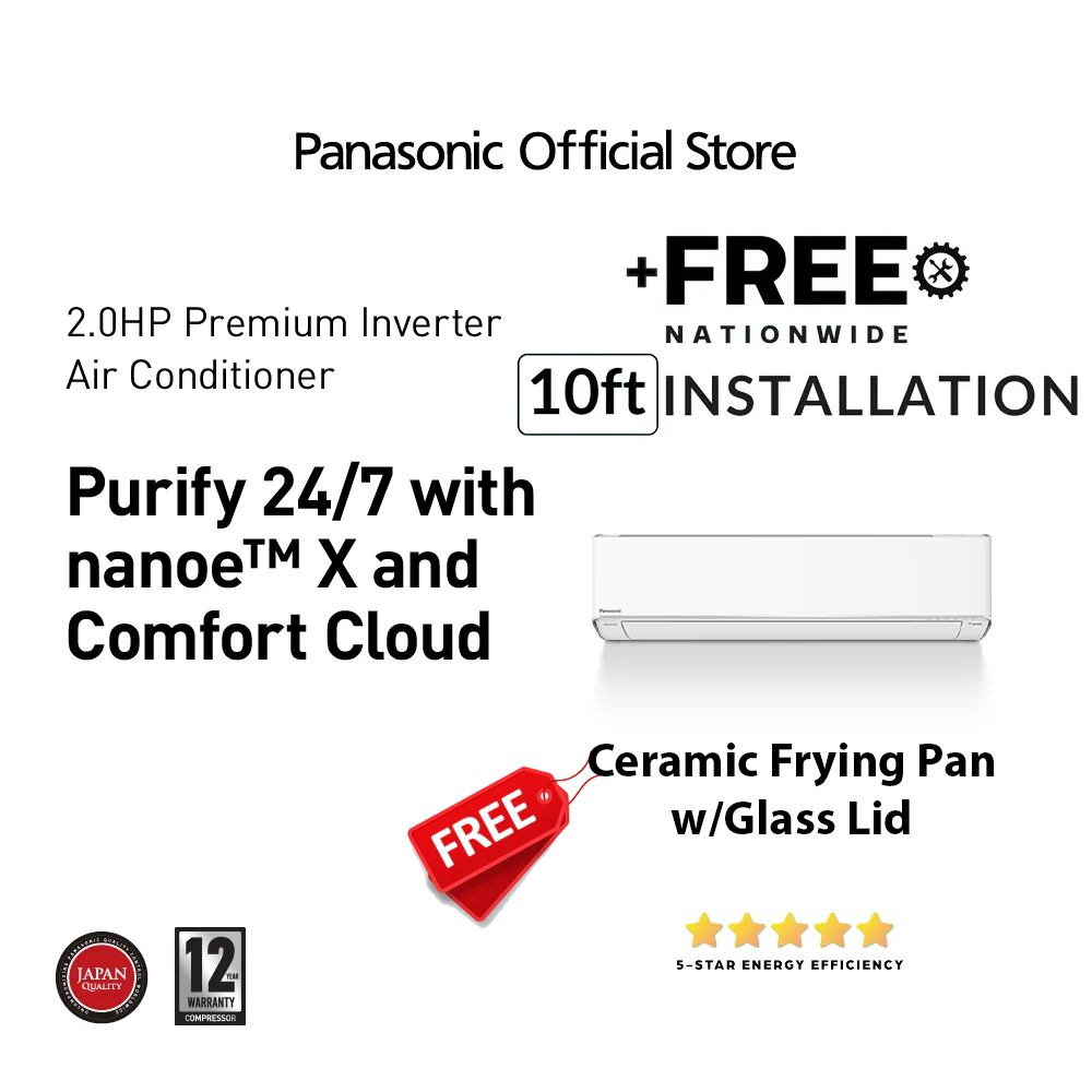 PanasonicCS-XU18XKQ2.0HPPremiumInverterAEROSERIESSingle-SplitTypeAircon-1