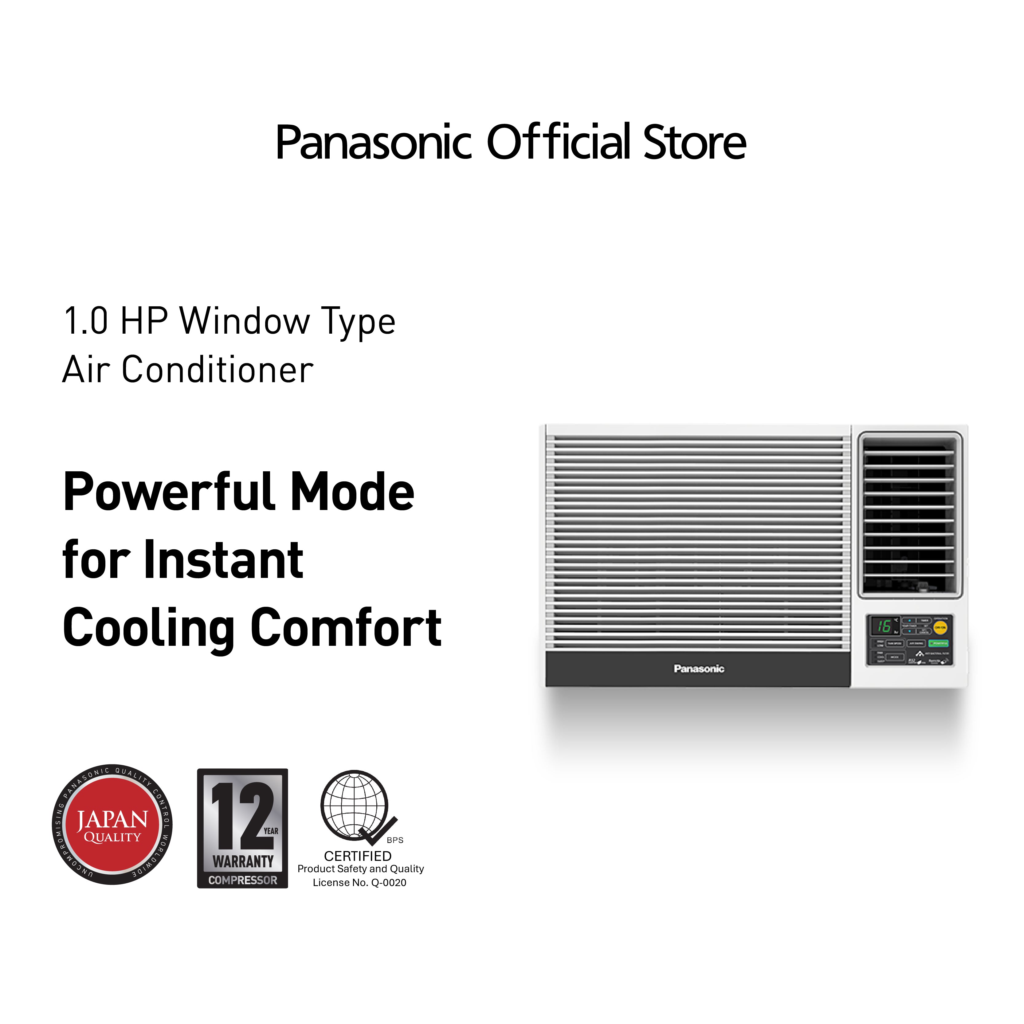 PanasonicCW-XN1020VPH1.0HpStandardWindowTypeAirconwRemote-1
