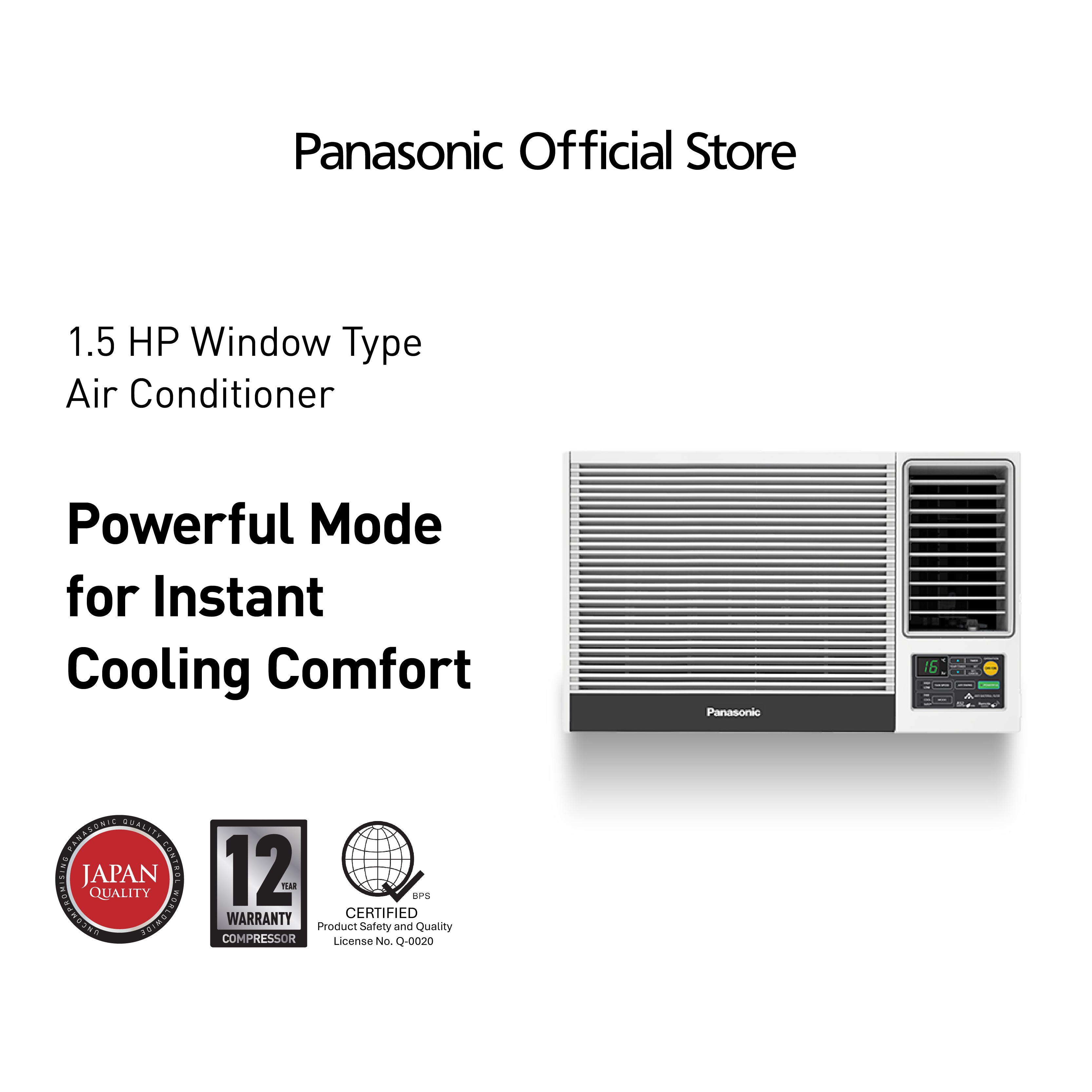 PanasonicCW-XN1220VPH1.5HpStandardWindowTypeAirconwRemote-1