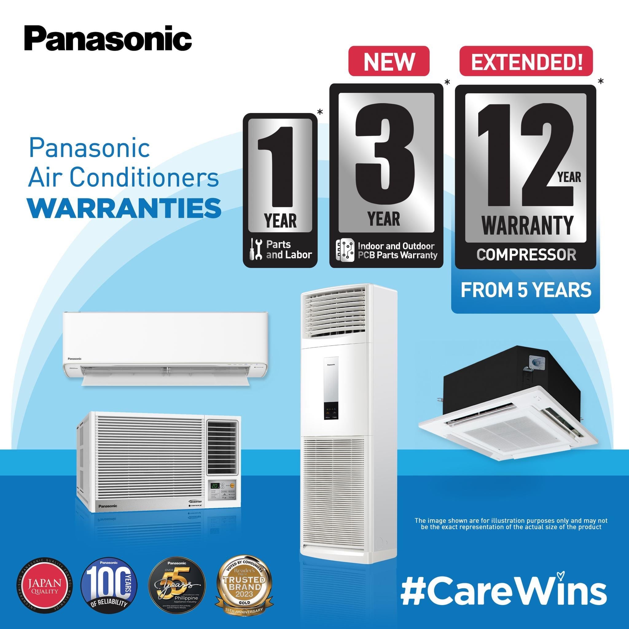 PanasonicCW-XN1220VPH1.5HpStandardWindowTypeAirconwRemote-4