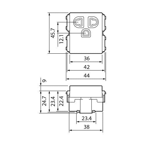 PanasonicWEG1191K-5UniversalConvenienceOutletwGrounding-3pieces-3