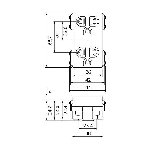 PanasonicWEG15929-5DuplexUniversalOutletwGrounding-3pieces-3