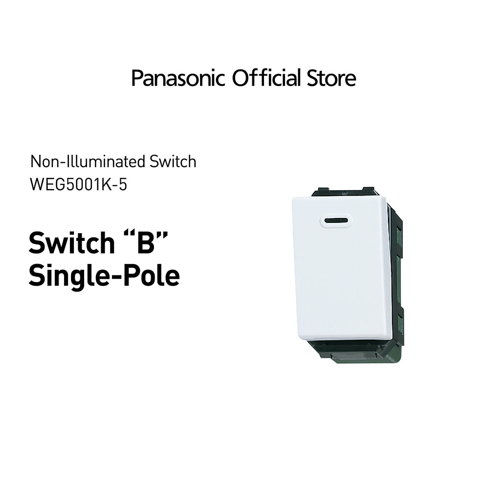 PanasonicWEG5001K-5Non-IlluminatedSwitchOneWay-3pieces-1