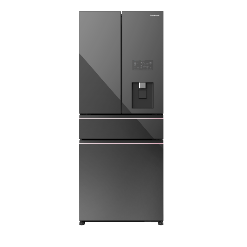 Panasonic NR-YW590YMMP 19cu.ft. Premium Dark Mirror Design - 4 Door Bottom Freezer No-frost Inverter Refrigerator