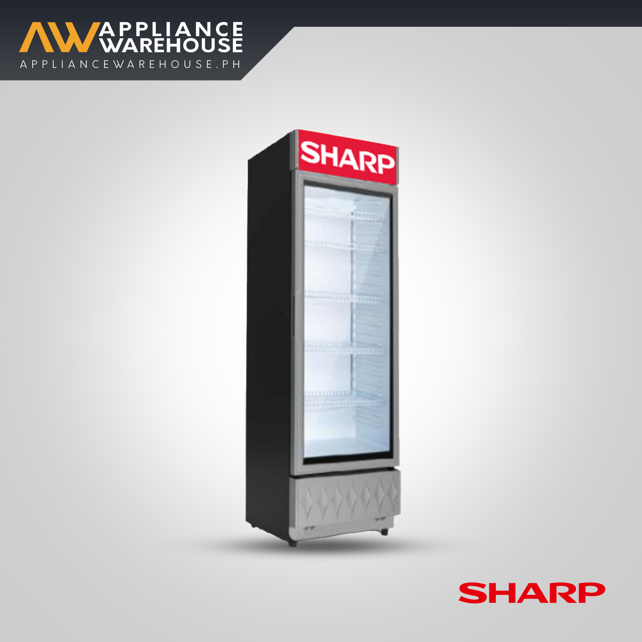 Sharp 1-Door Showcase Refrigerator | 215L Commercial Chiller