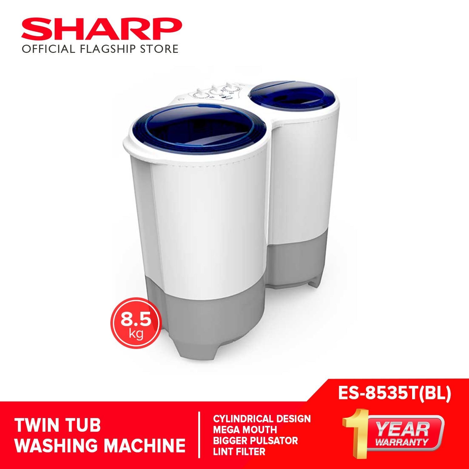 SharpES-8535T_BL_TwinTub8.5kgWashingMachine-4