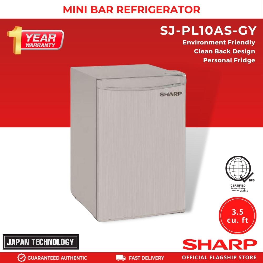 SharpMiniFridgePersonalRefrigeratorSJ-PL10AS-GY3.5cuft-1