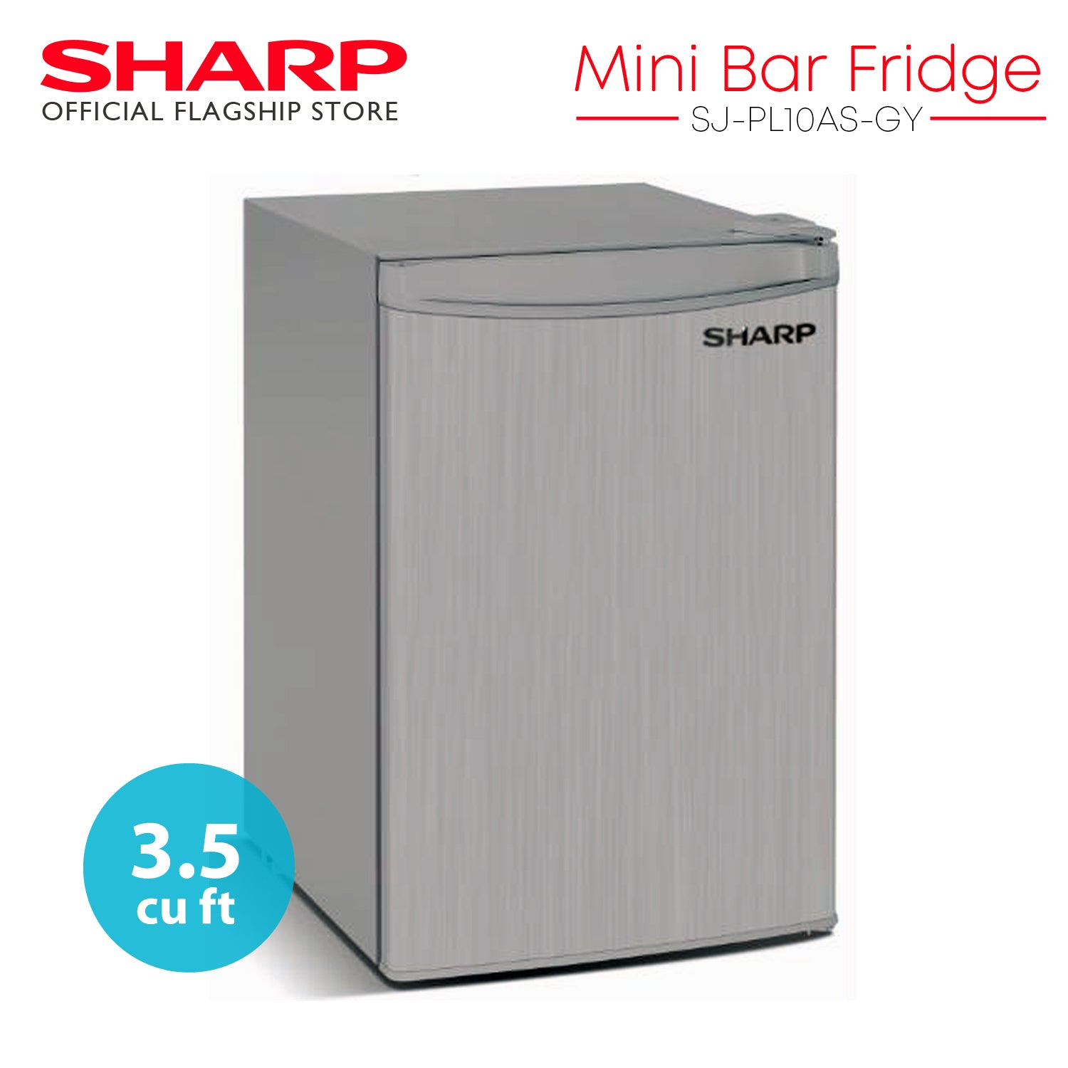 SharpMiniFridgePersonalRefrigeratorSJ-PL10AS-GY3.5cuft-4