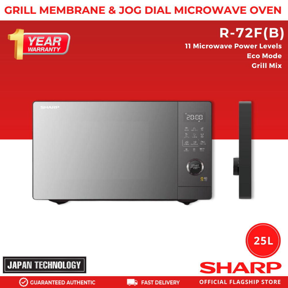 Sharp R-72F(B) 25 Liters Microwave Oven (Latest Model)_1
