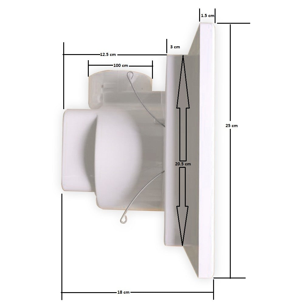Vector BPT 10-12-7V Exhaust Fan (White) Old Model (3)