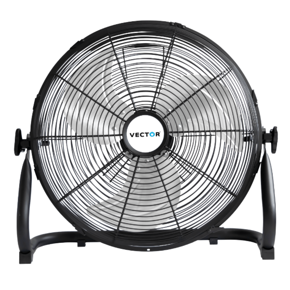 Vector FE40B52 Rechargeable DC Fan, 16" Metal Blade with 5200mAH Battery Capacity