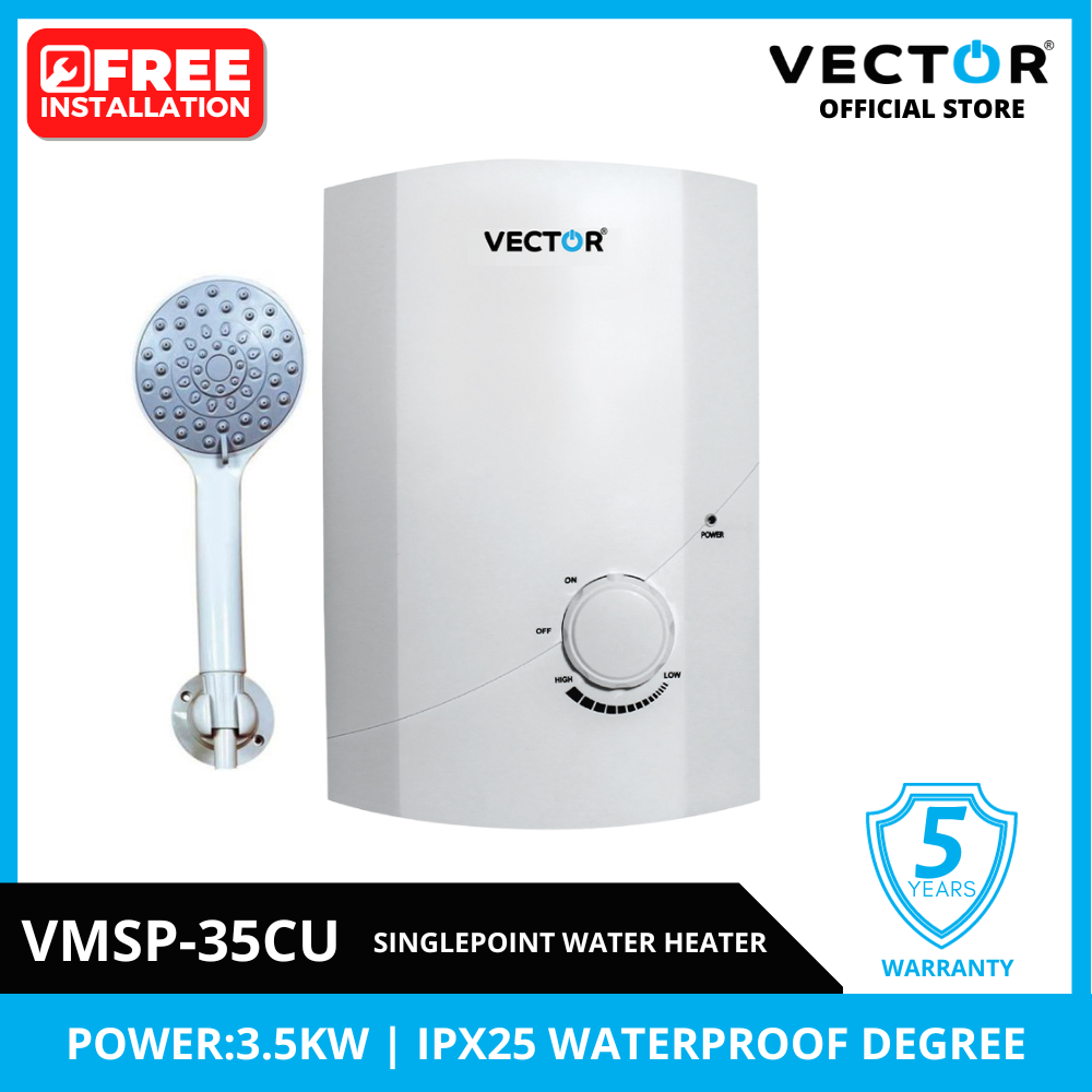 Vector VMSP-35CU 3.5 Kw Singlepoint Instant Electric Water Heater (1)
