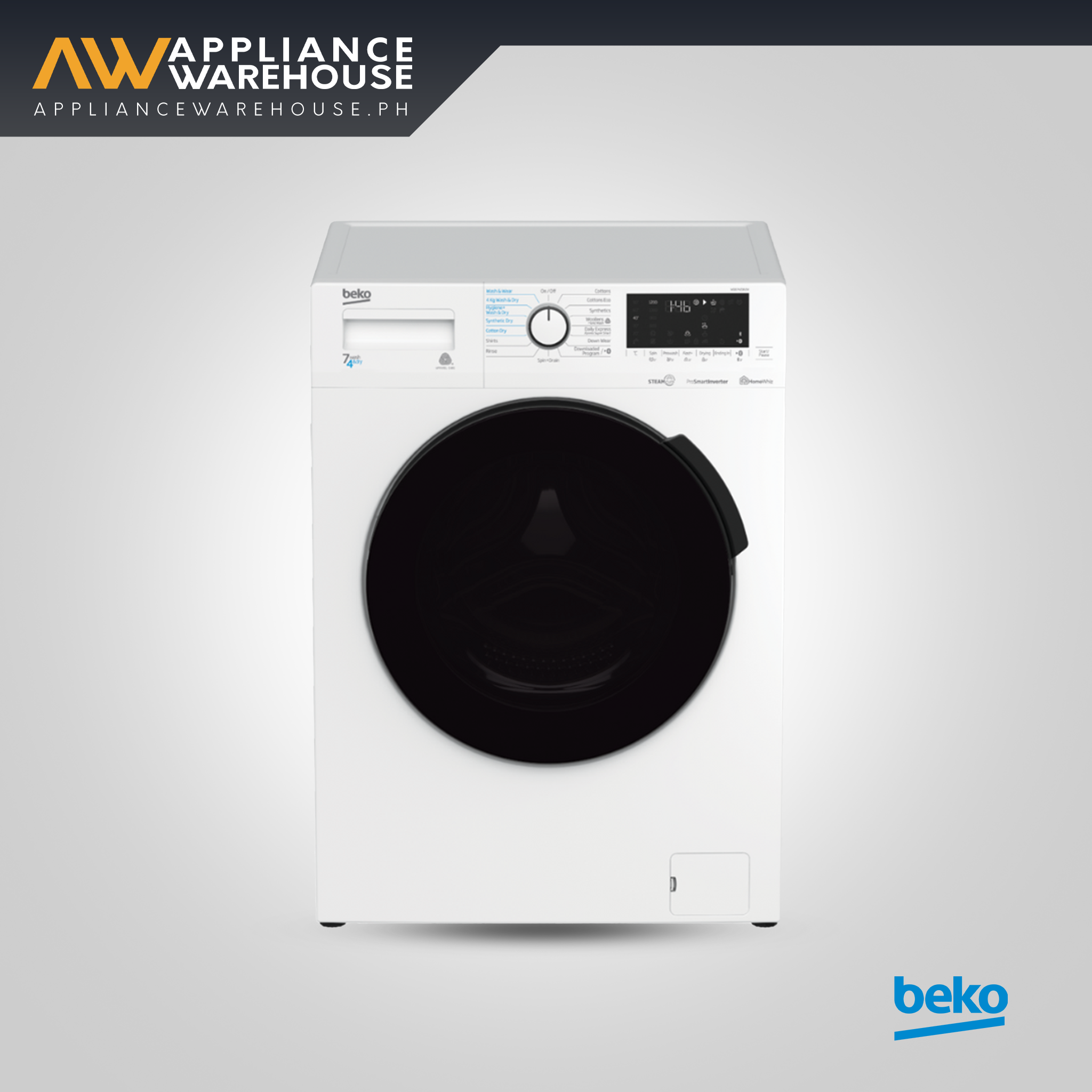 Beko 7kg Washer 4kg Dryer Front Load Combo