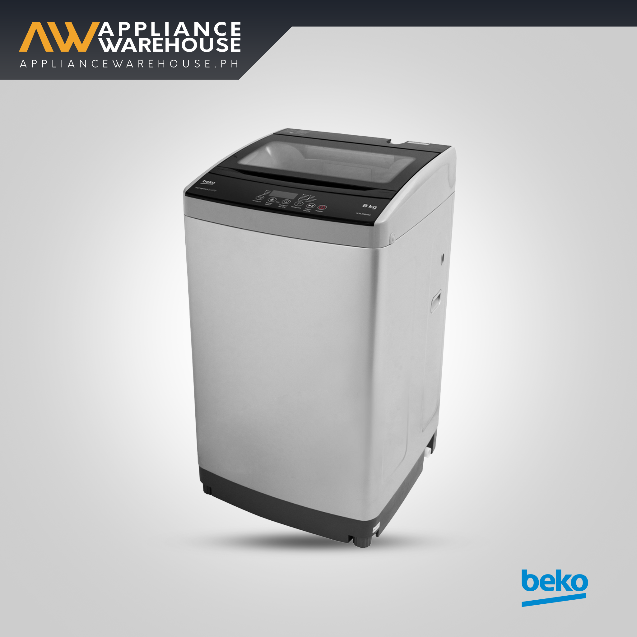 Beko 8.0kg Top Load Washing Machine – Air Dry, Soft-Close Lid