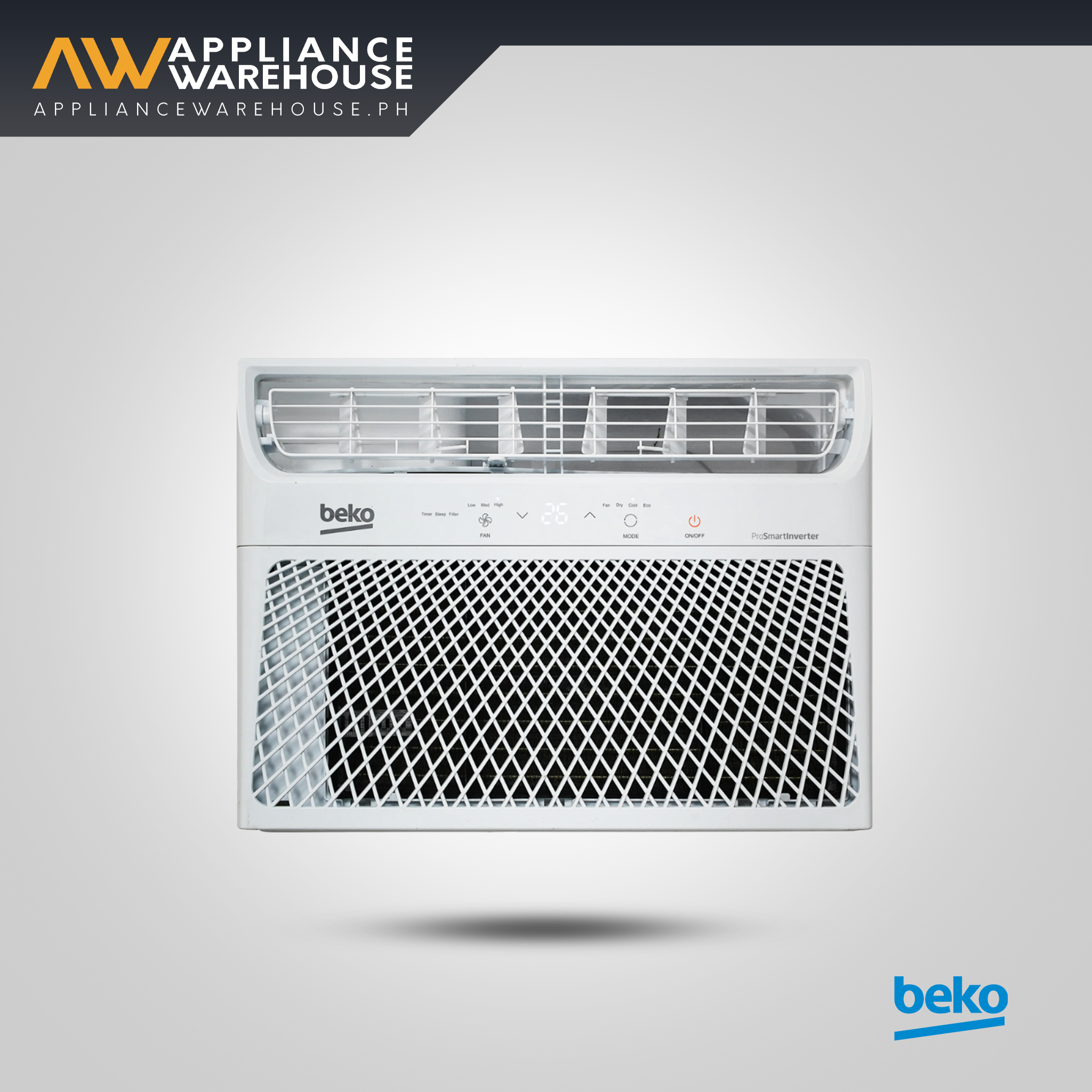 Beko 1.5hp Window-Type ProSmart Inverter Airconditioner BPVOW120