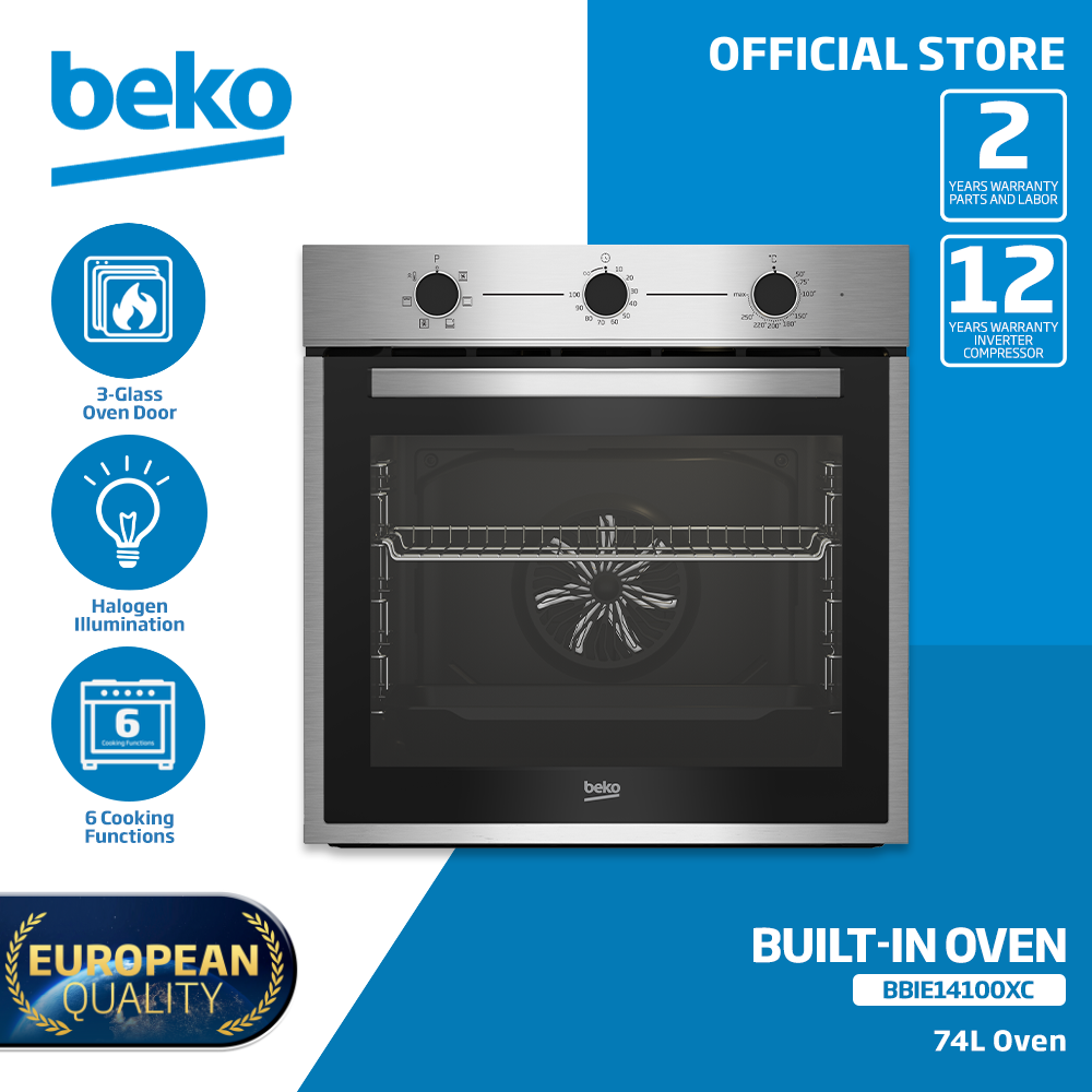 BekoBuilt-InOven60cmElectricMultifunctionOvenwith6CookingFunction_AeroPerfectBBIE14100XC-1