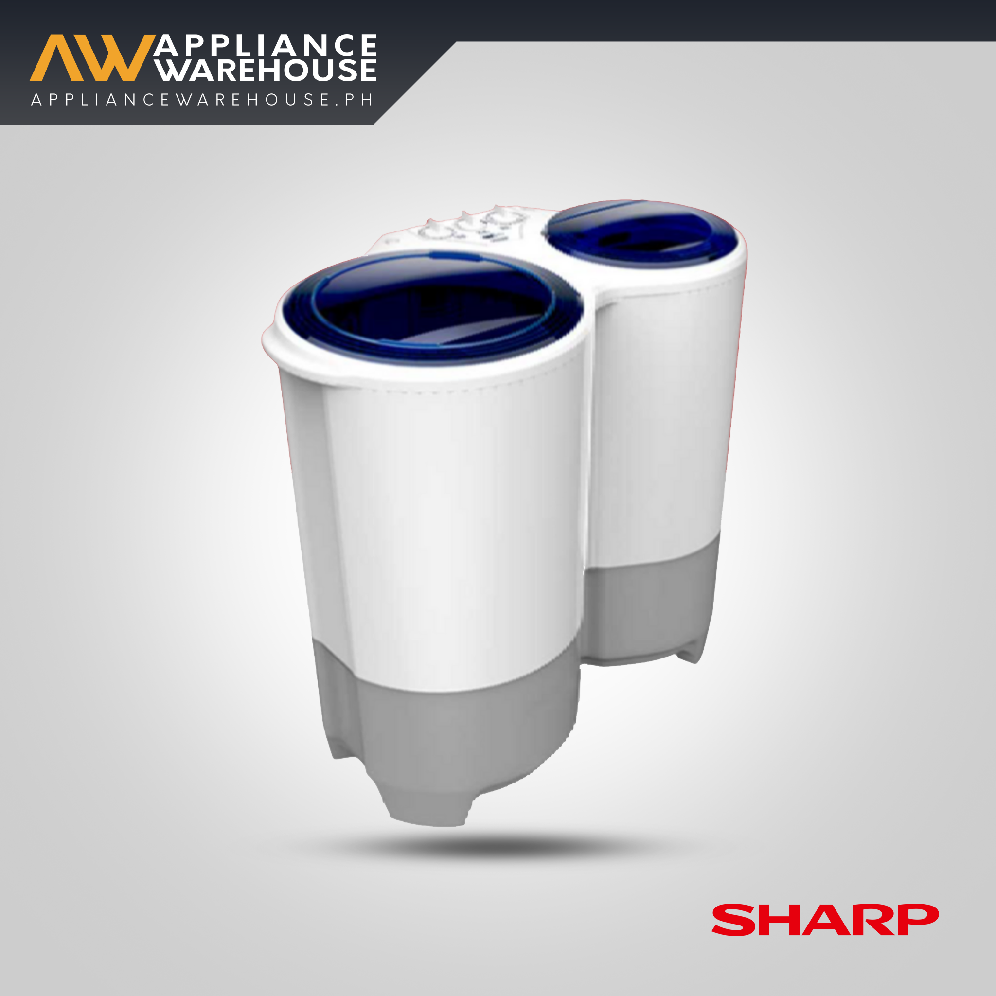 Sharp ES-6535T(BL) Twin Tub 6.5 kg Top Load Washing Machine