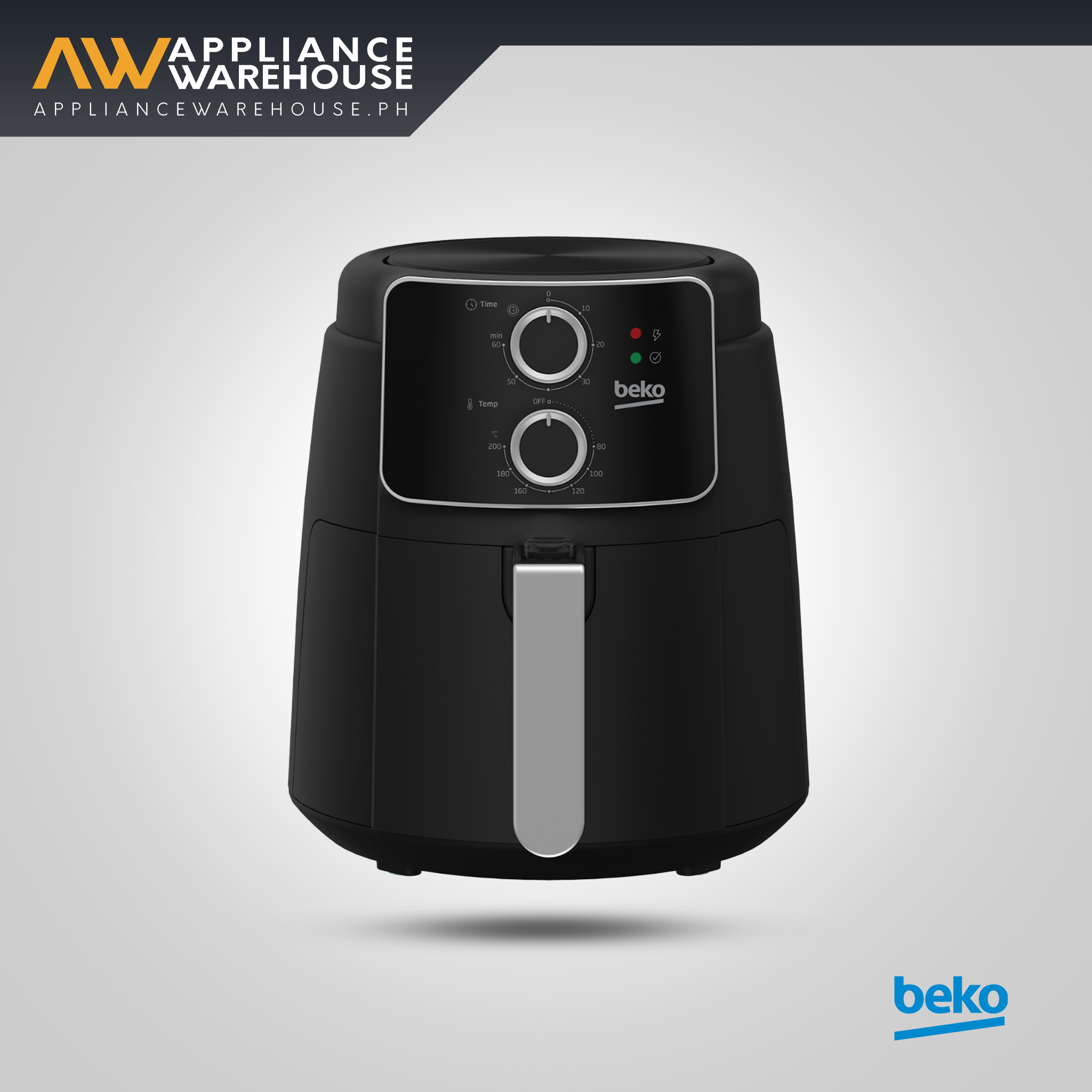 Beko 4.7L Air Fryer with Mechanical Control Knob – Healthy & Easy Cooking