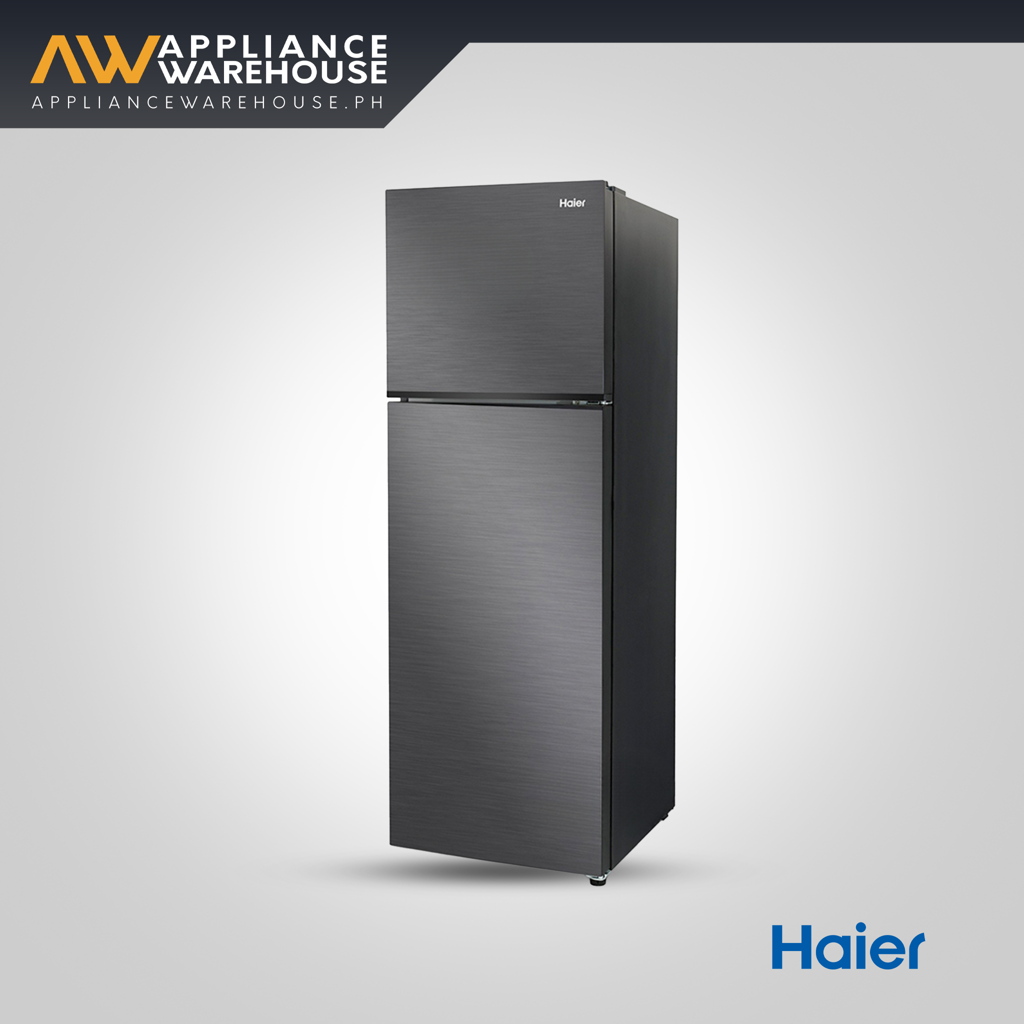 Haier HRF-IV290VNU (BS) 9.9 cu.ft./283L Fresh Cooling Twin Inverter No Frost Two Door Refrigerator (Silver Black)