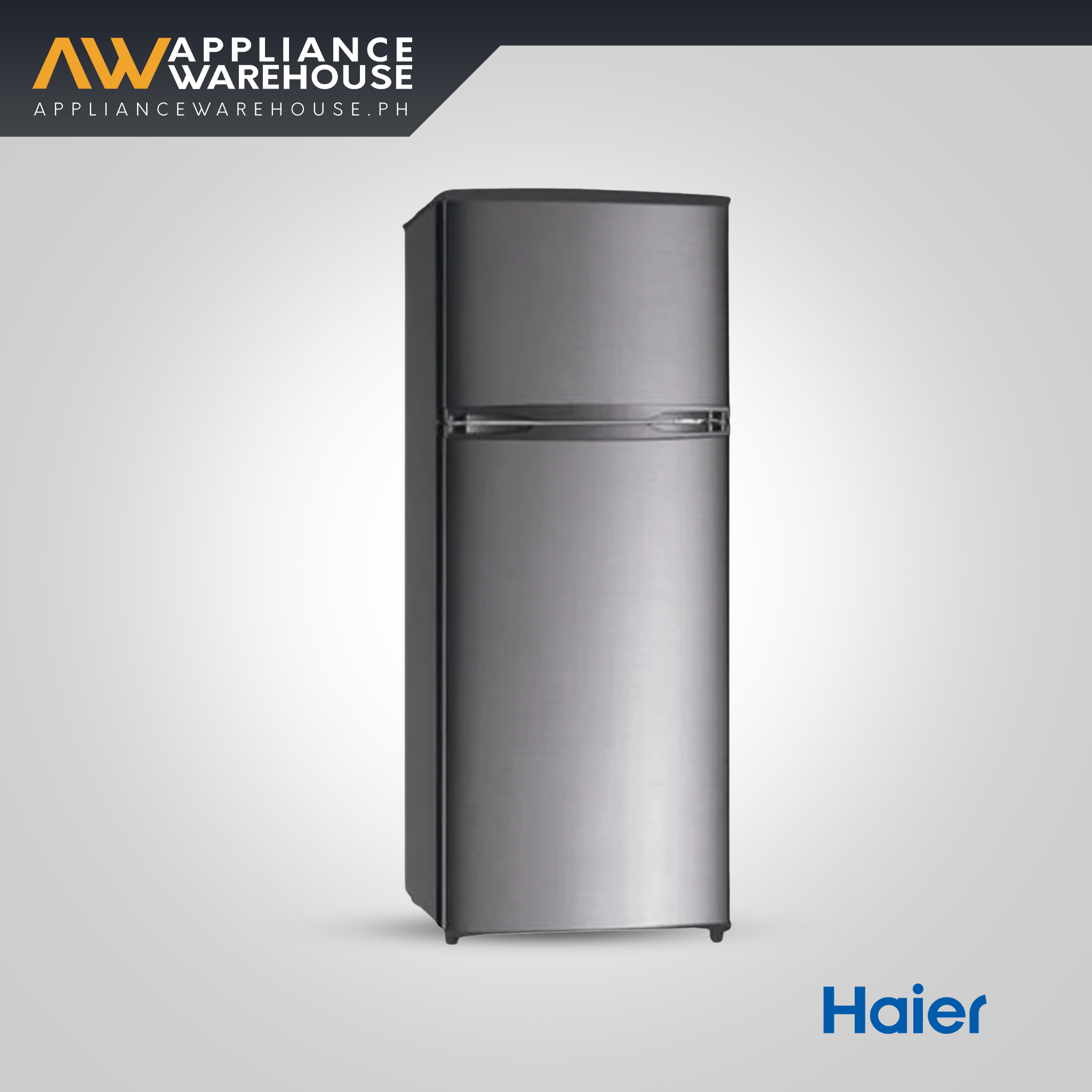 Haier 6.0 cu. ft. Inverter Two-Door Refrigerator – Inox Finish