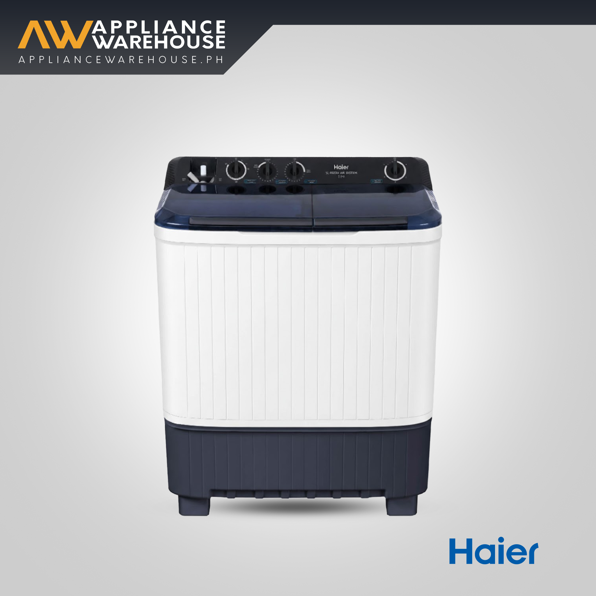 [TOP SELLER] Haier HTW110-P1217 11 kg Soak Wash Twin Tub Washing Machine with Dryer