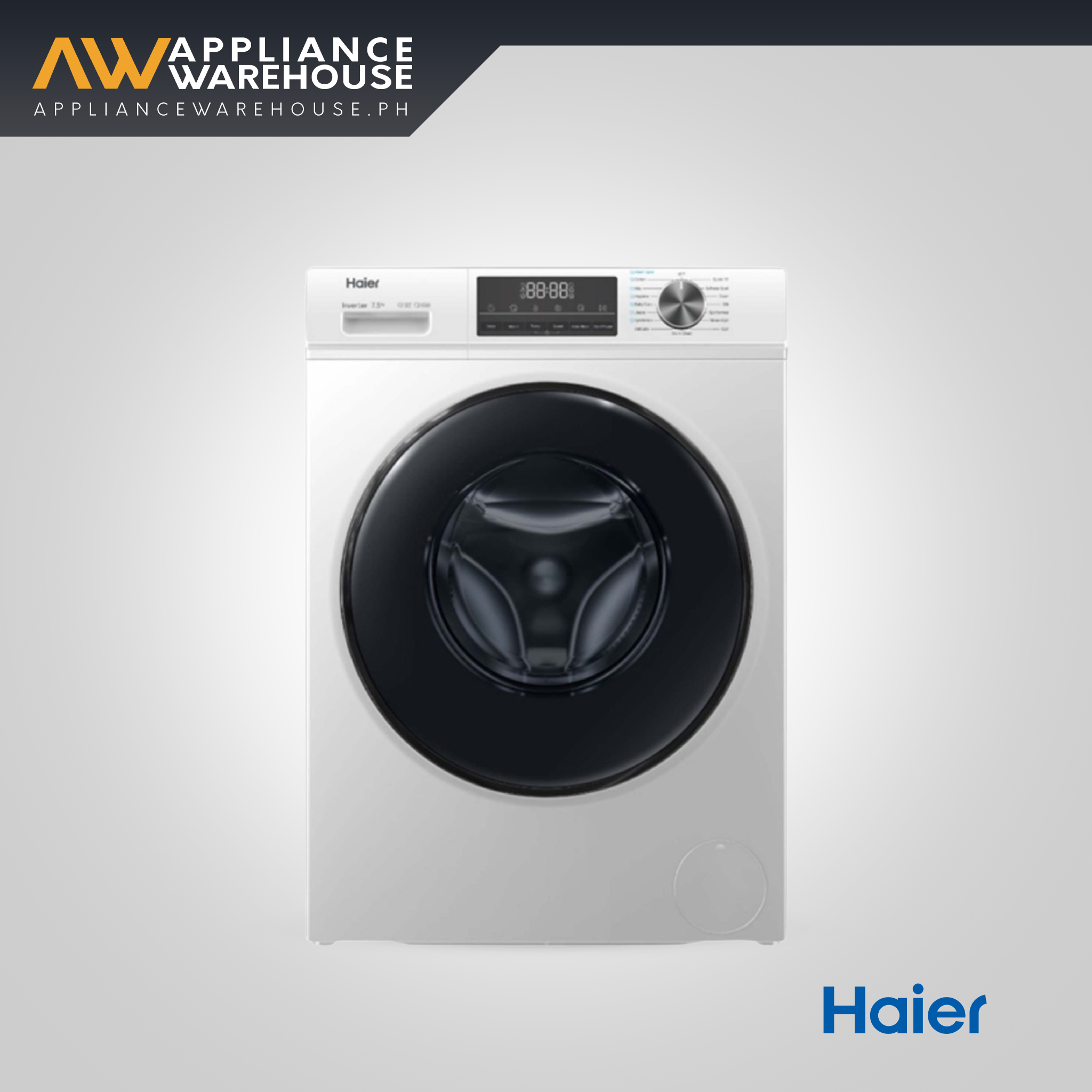 Haier HW75-BP1239 7.5 kg Super Inverter Wash Front Load Washer Fully Automatic Washing Machine