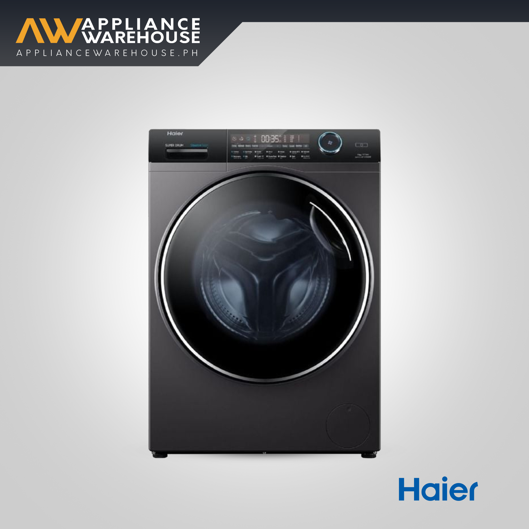 Haier 15kg/10kg Super Drum Washer Dryer Combo – Front Load Inverter