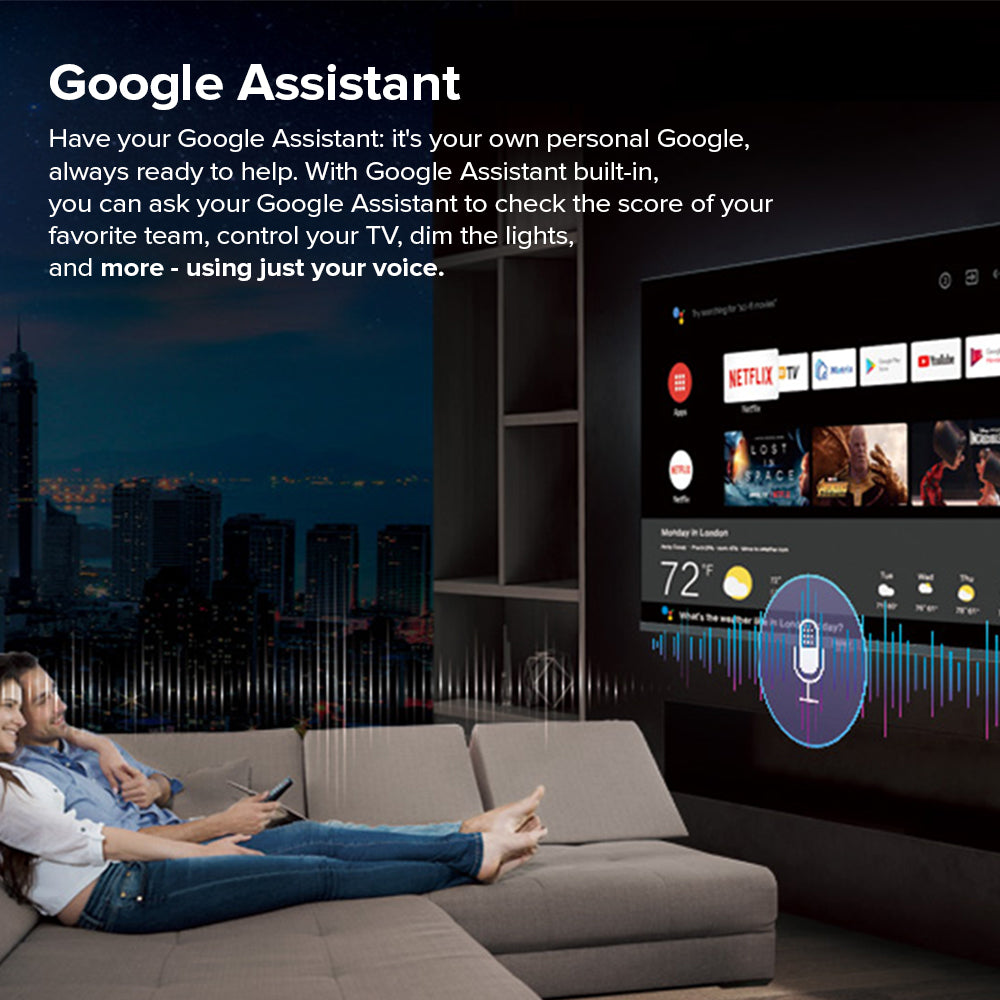 Haier H65K700UG 65 Inch 4K UHD Smart Android 11 TV (Netflix & Youtube One Touch, Google Playstore, Google Assistant, Google Chromecast Built in, Dolby Digital Decoding, HDR) (3) 