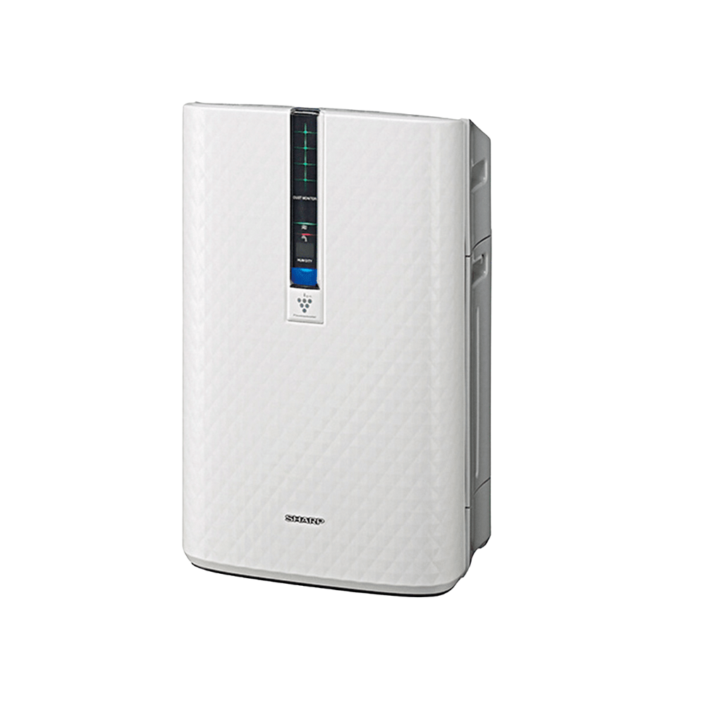 White air purifier on a white background