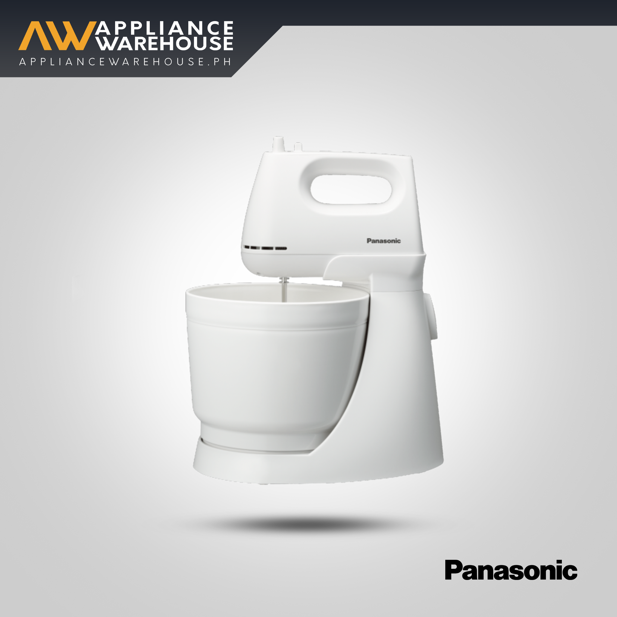 Panasonic Electric Stand & Hand Mixer – 175W, 5-Speed, 3.0L Bowl