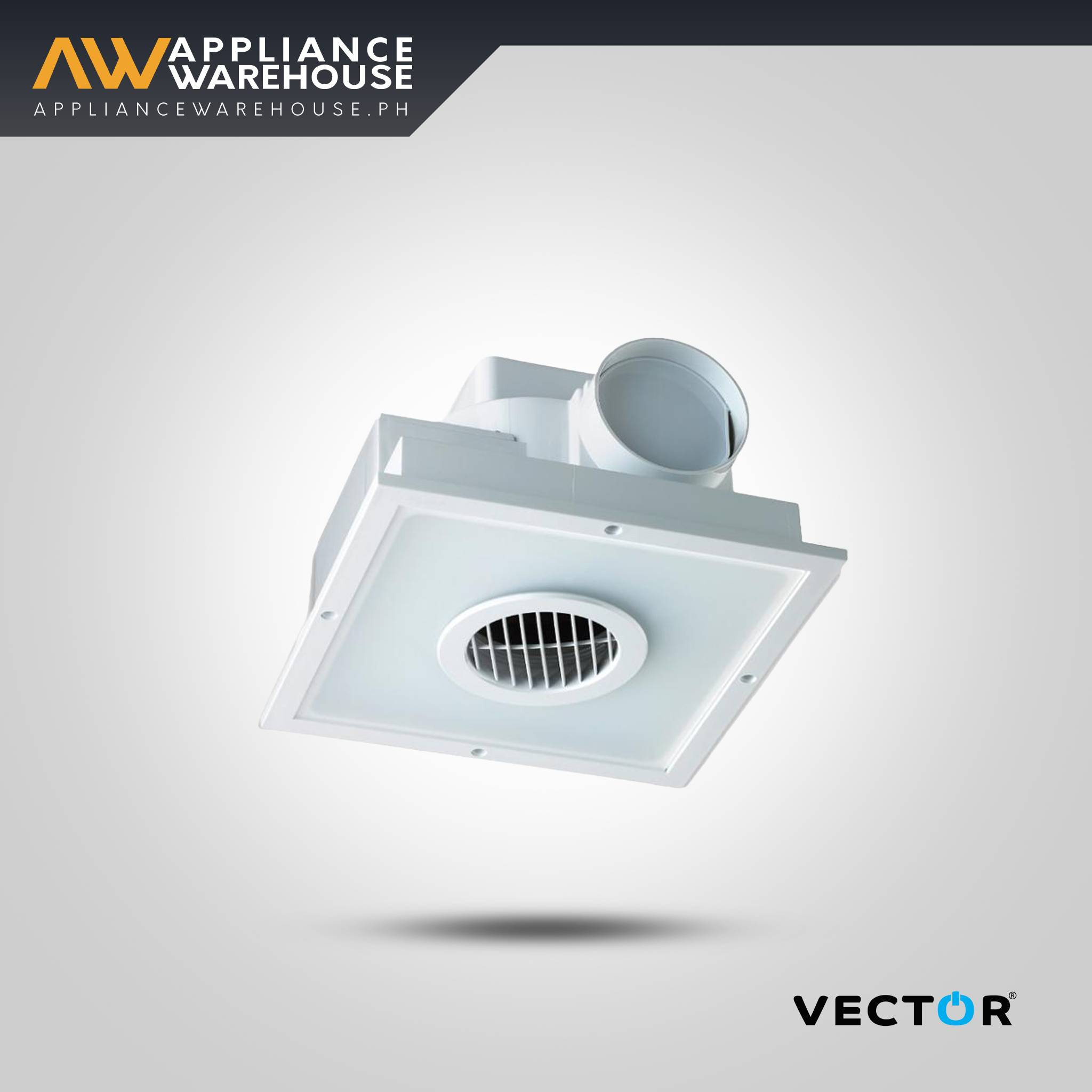 Vector MX-280 Ceiling LED Light & Motorized Extractor Fan in 1