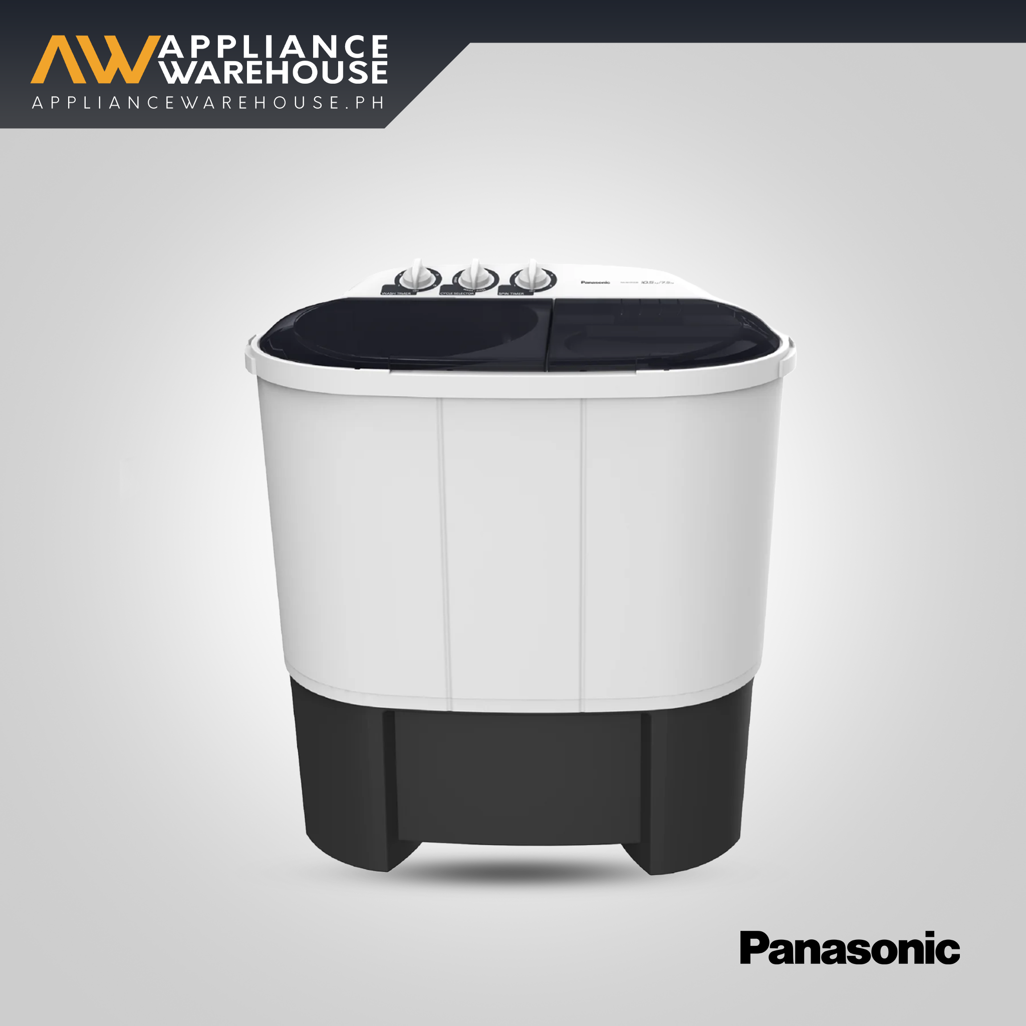 Panasonic NA-W10523B 10.5 Kg Twin Tub Semi-Automatic Washing Machine