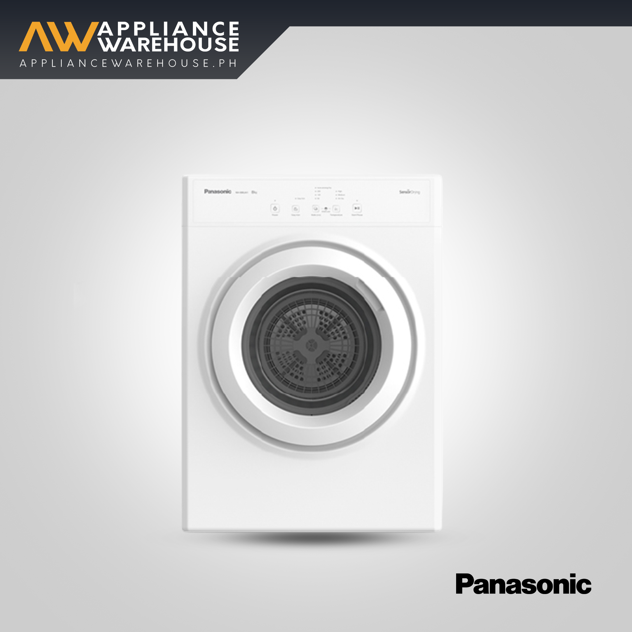 Panasonic NH-E80JA1WPH 8.0 Kg Front Load Tumble Electric Vented Dryer