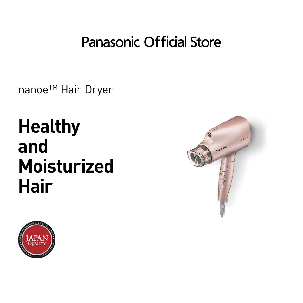 Panasonic Beauty Hair Dryer with nanoe™ Technology EH-NA27 (1200 W) - Moisturizes Hair, Scalp and Skin (Rose Gold)