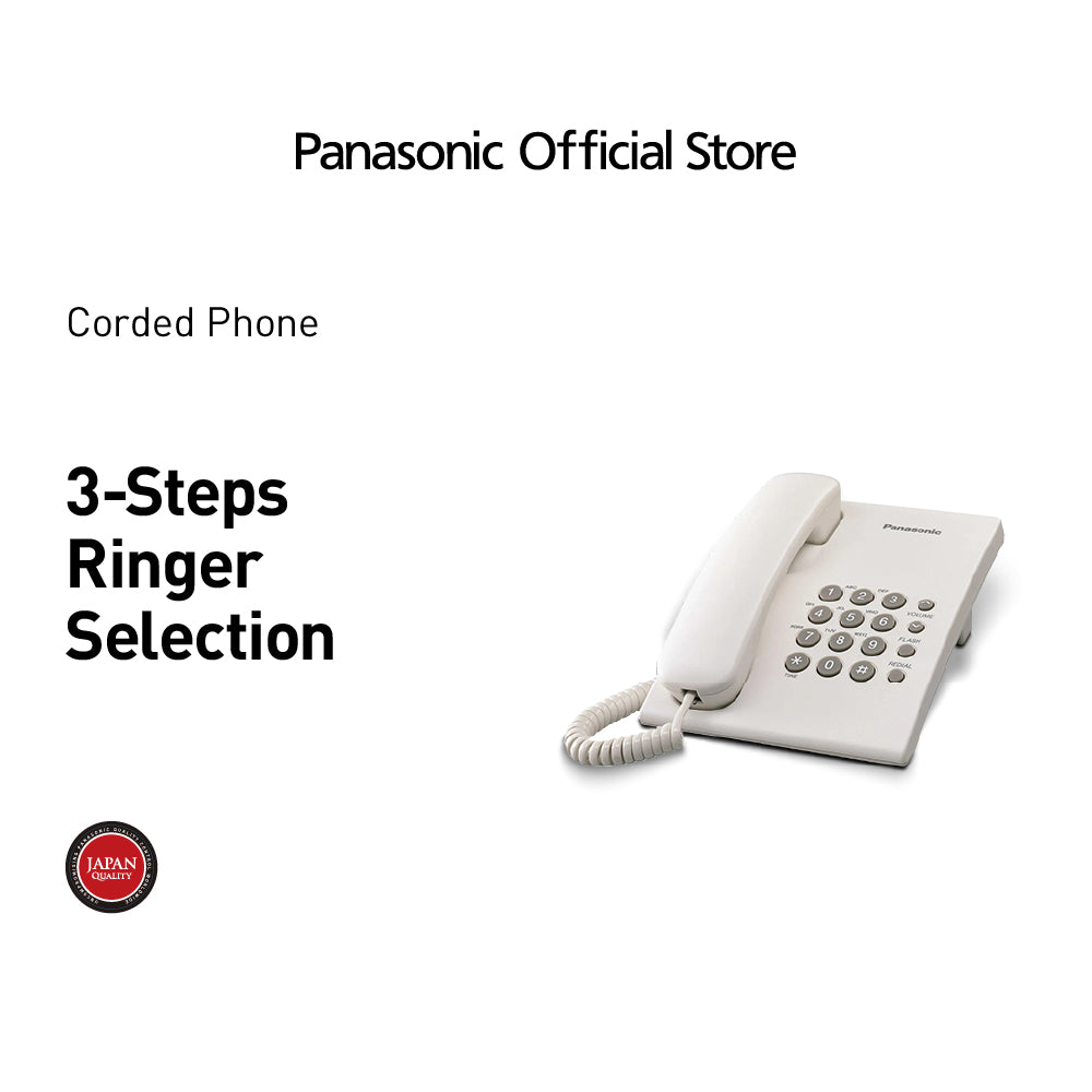 PanasonicCordedTelephoneKX-TS500MXWhite-1