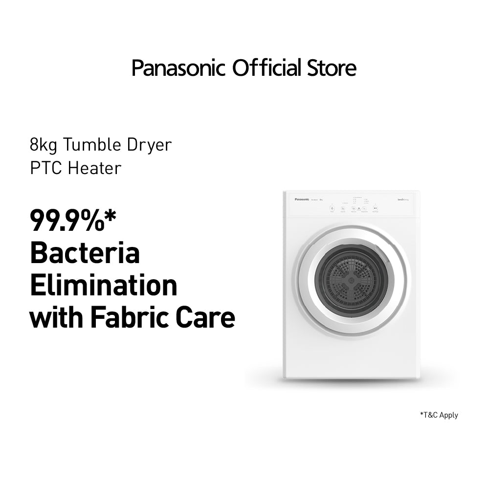 PanasonicNH-E80JA1WPH8.0KgFrontLoadTumbleElectricVentedDryer-1