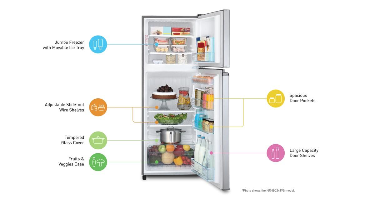 PanasonicNR-BQ241VS9.0cu.ft.2DoorTopMountFreezerDirectCoolInverterRefrigerator-5