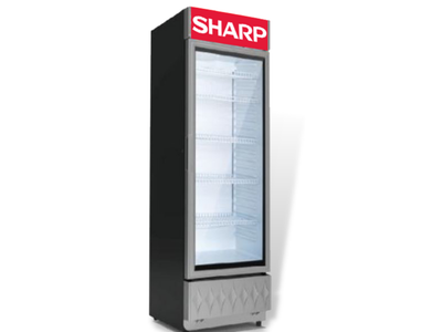 Sharp 1-Door Showcase Refrigerator | 215L Commercial Chiller