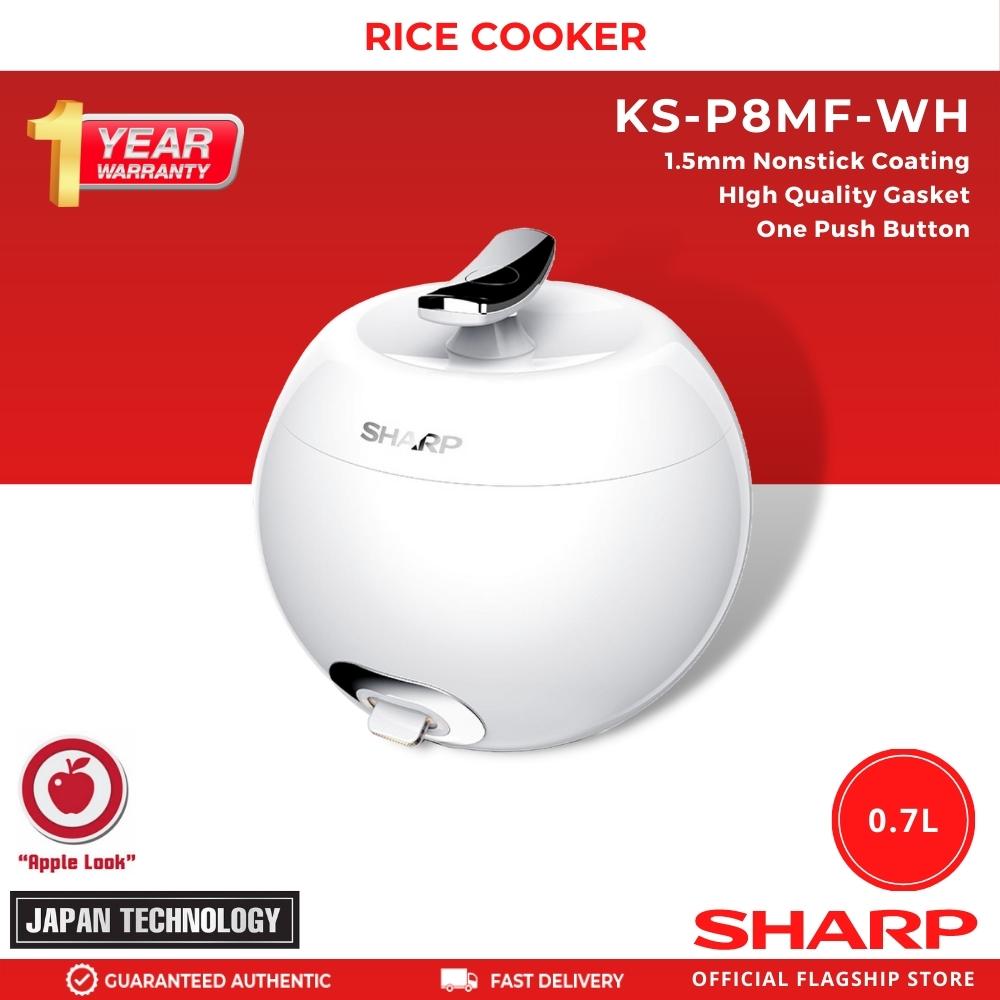 SharpAppleShapeRiceCookerKS-P8MF0.7Liters_4Cups_-1